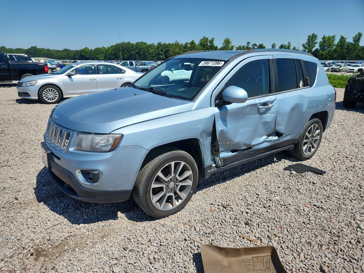 2014 Jeep Compass Limited Blue vin: 1C4NJDCBXED512923
