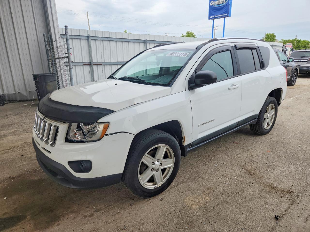2012 Jeep Compass Latitude White vin: 1C4NJDEB0CD655969