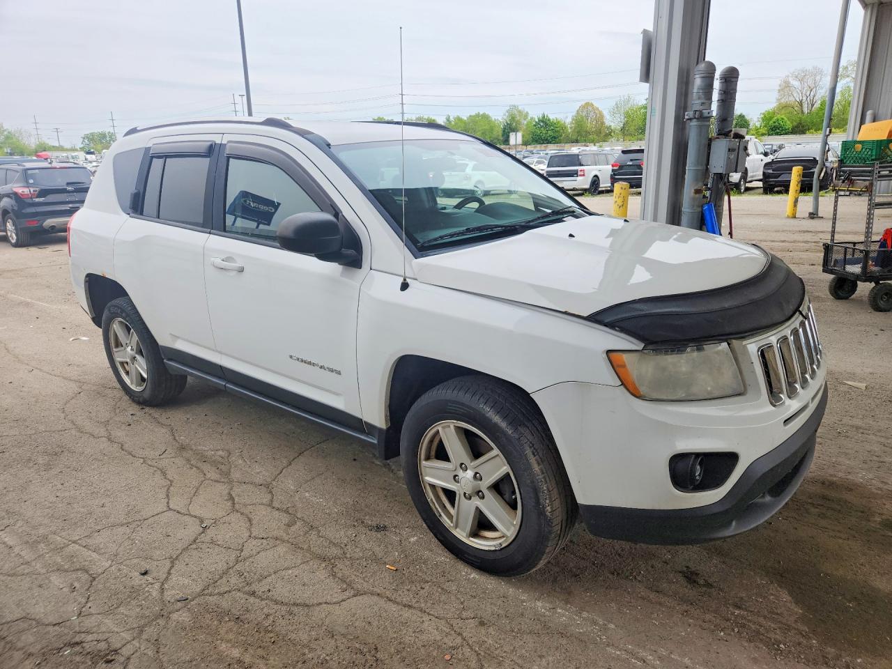 2012 Jeep Compass Latitude White vin: 1C4NJDEB0CD655969