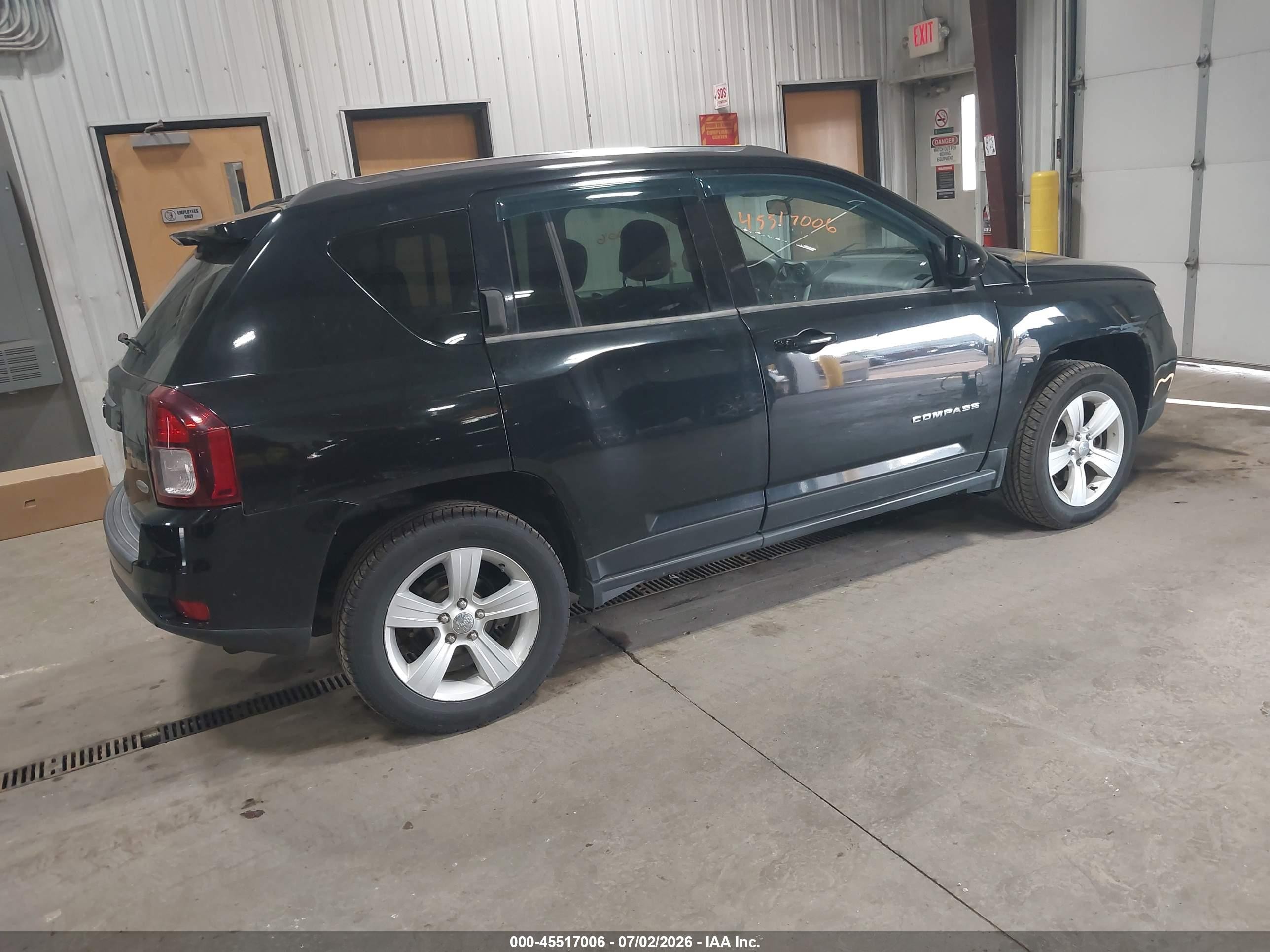 2014 Jeep Compass Latitude Black vin: 1C4NJDEB0ED528822