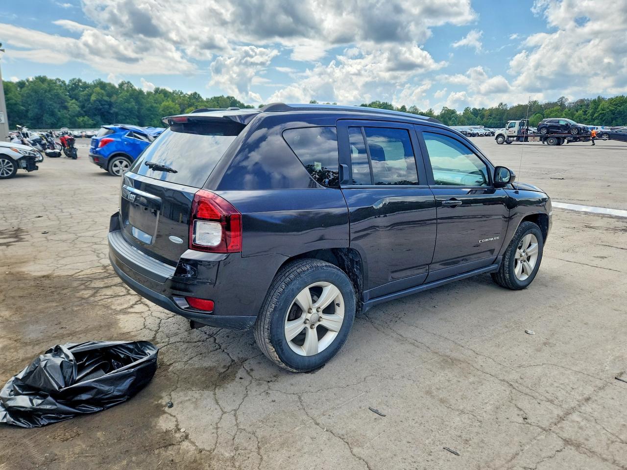 2014 Jeep Compass Latitude Black vin: 1C4NJDEB0ED742791