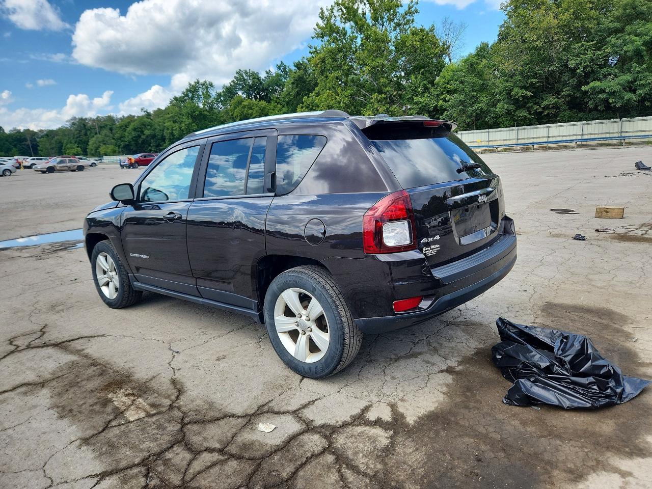 2014 Jeep Compass Latitude Black vin: 1C4NJDEB0ED742791