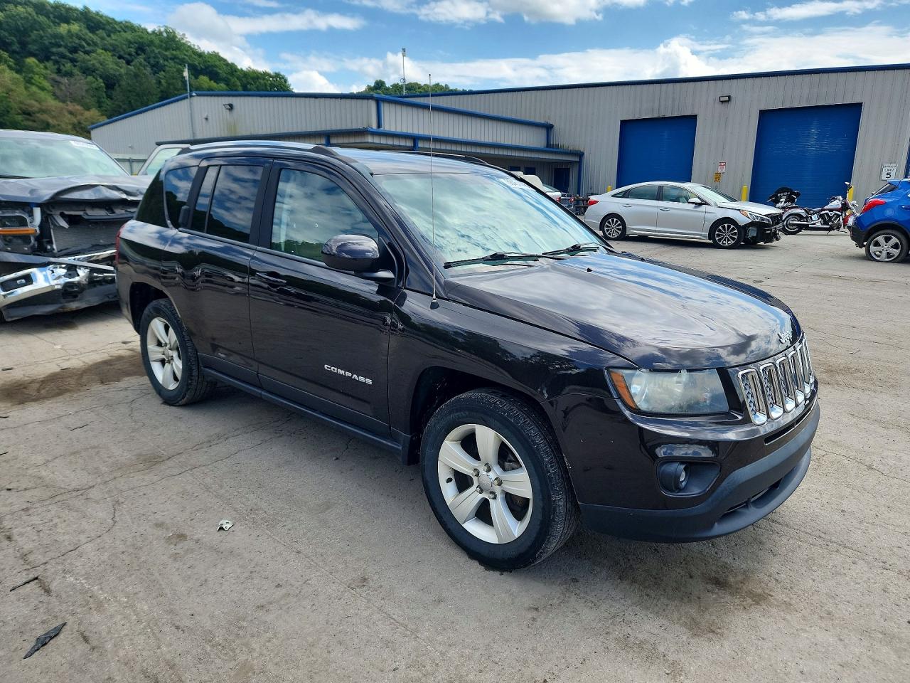 2014 Jeep Compass Latitude Black vin: 1C4NJDEB0ED742791