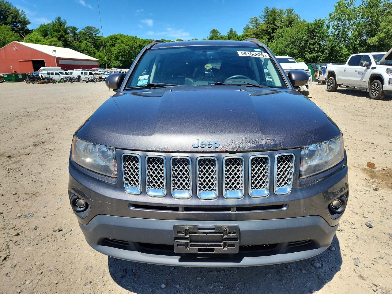 2014 Jeep Compass Latitude Gray vin: 1C4NJDEB0ED762295