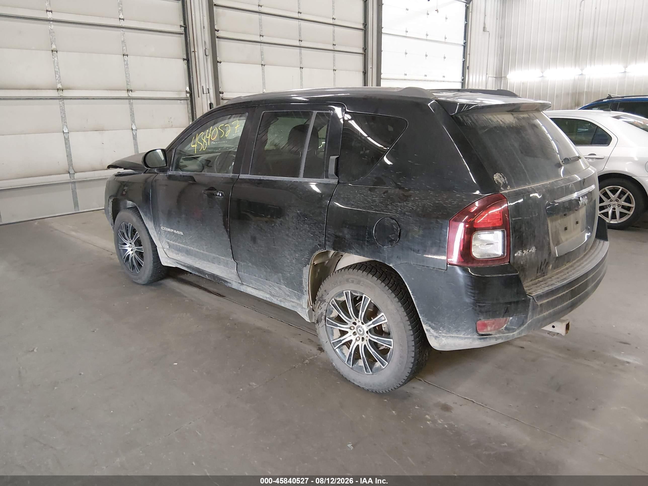 2014 Jeep Compass Latitude Black vin: 1C4NJDEB0ED766041