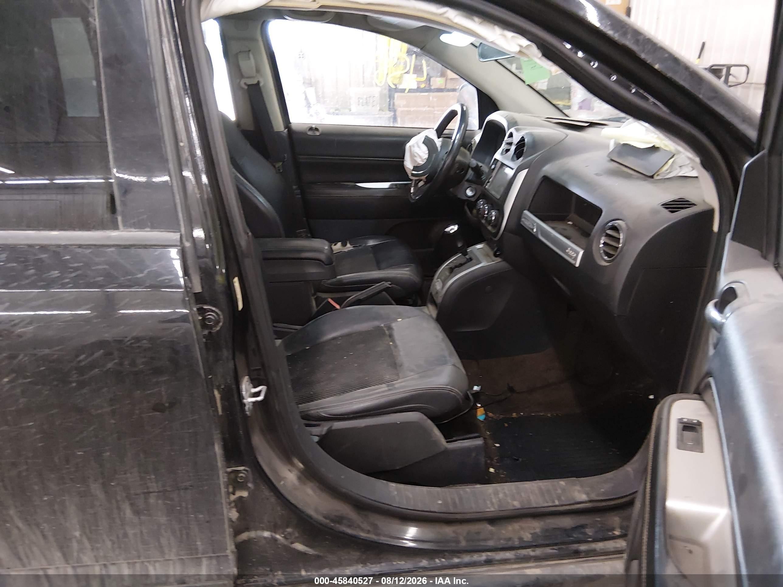 2014 Jeep Compass Latitude Black vin: 1C4NJDEB0ED766041