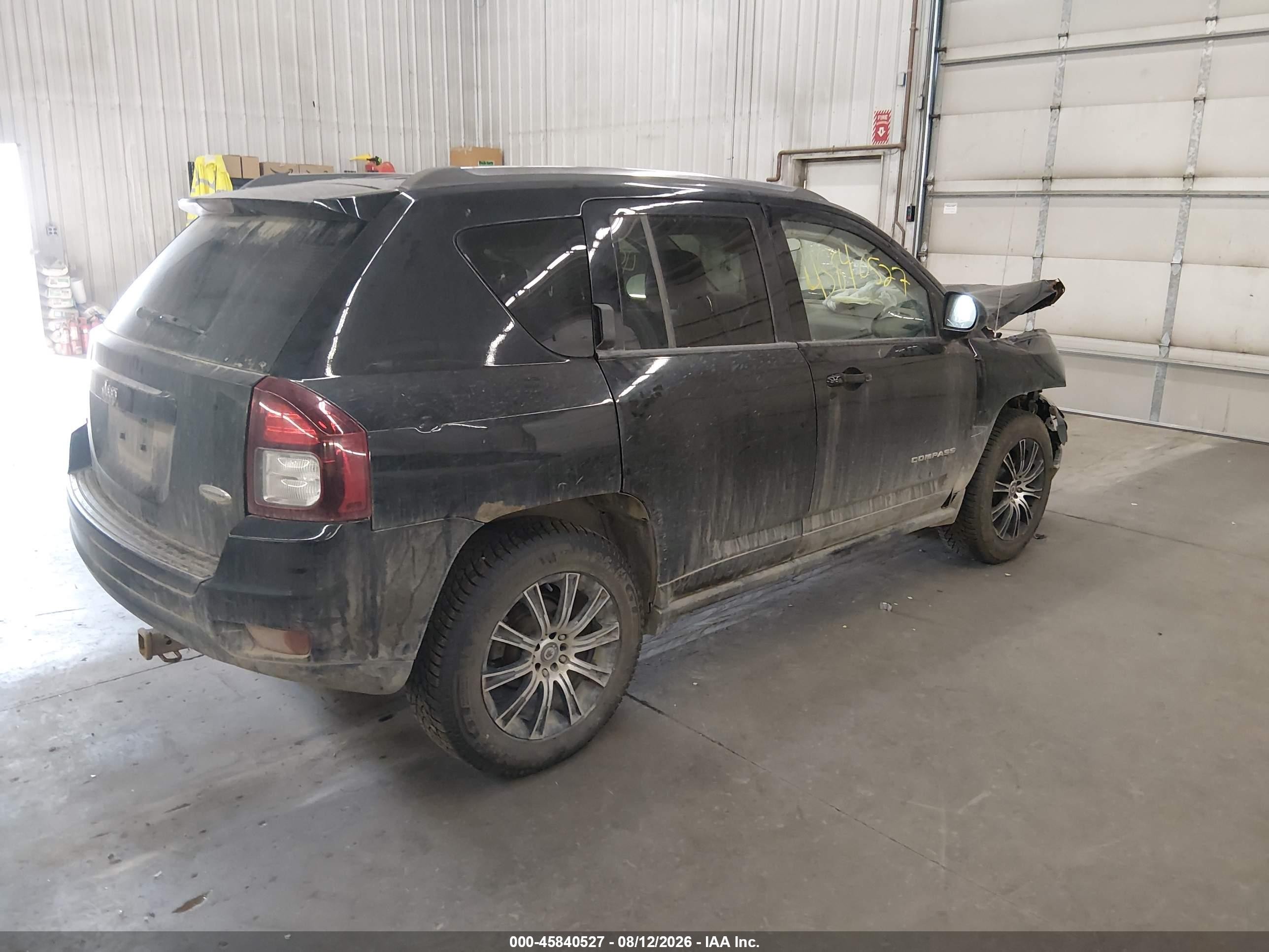 2014 Jeep Compass Latitude Black vin: 1C4NJDEB0ED766041