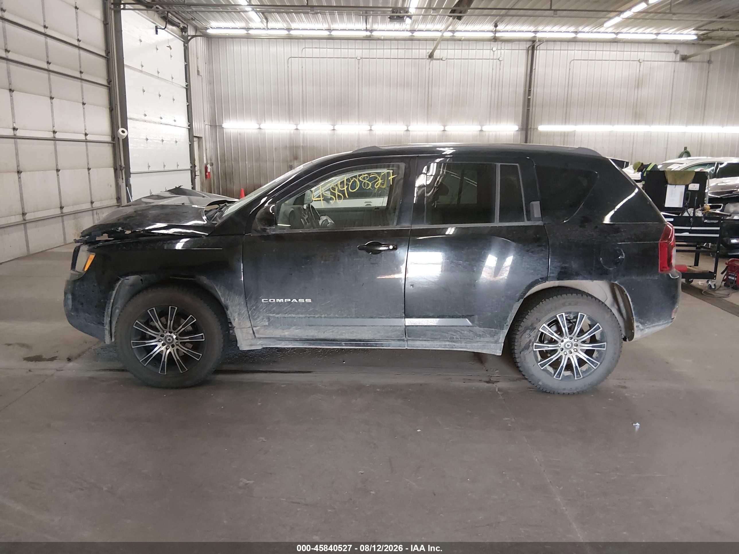 2014 Jeep Compass Latitude Black vin: 1C4NJDEB0ED766041
