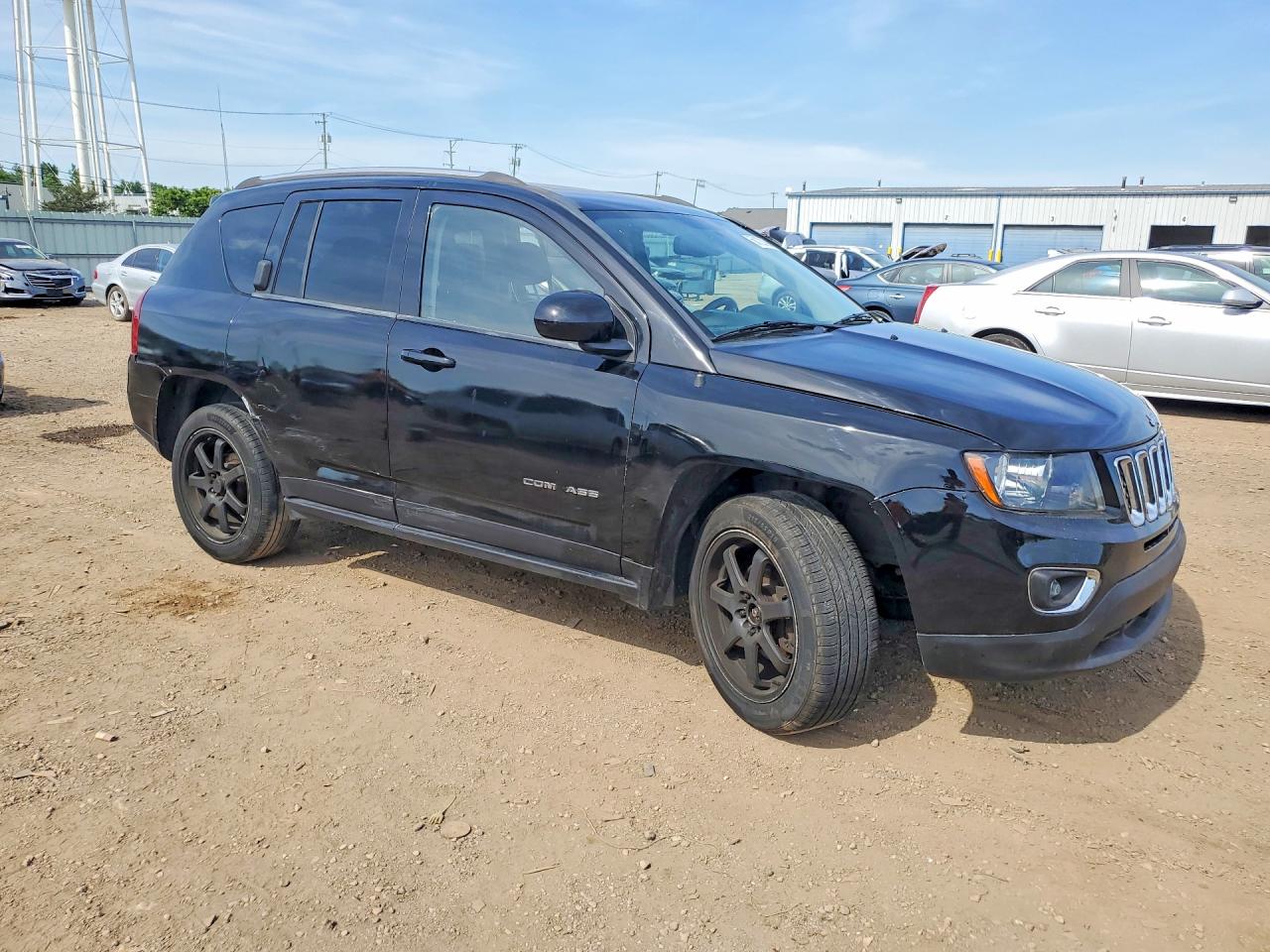 2014 Jeep Compass Latitude Black vin: 1C4NJDEB0ED817733