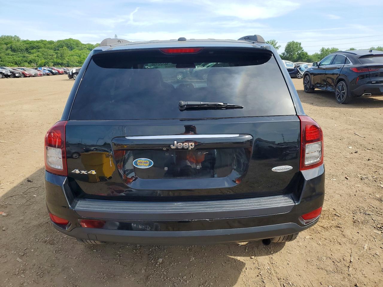 2014 Jeep Compass Latitude Black vin: 1C4NJDEB0ED817733