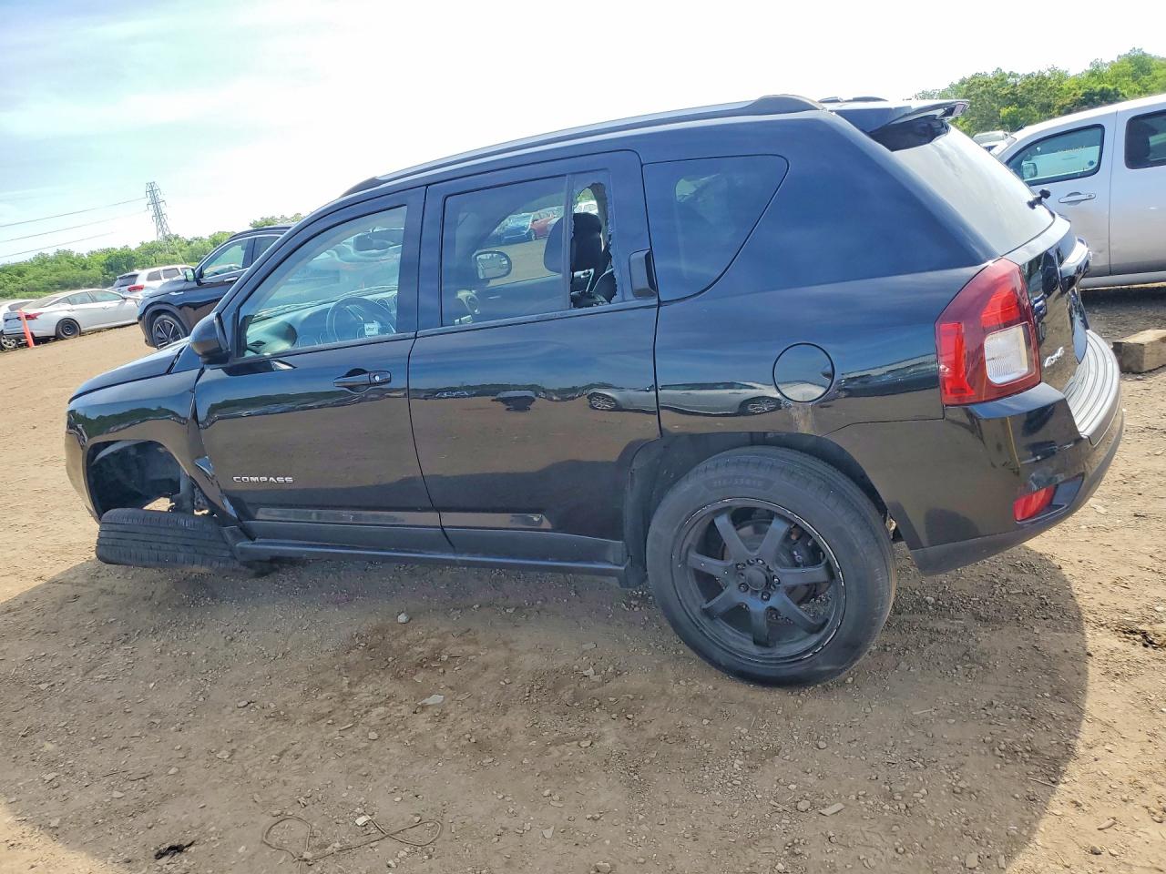 2014 Jeep Compass Latitude Black vin: 1C4NJDEB0ED817733