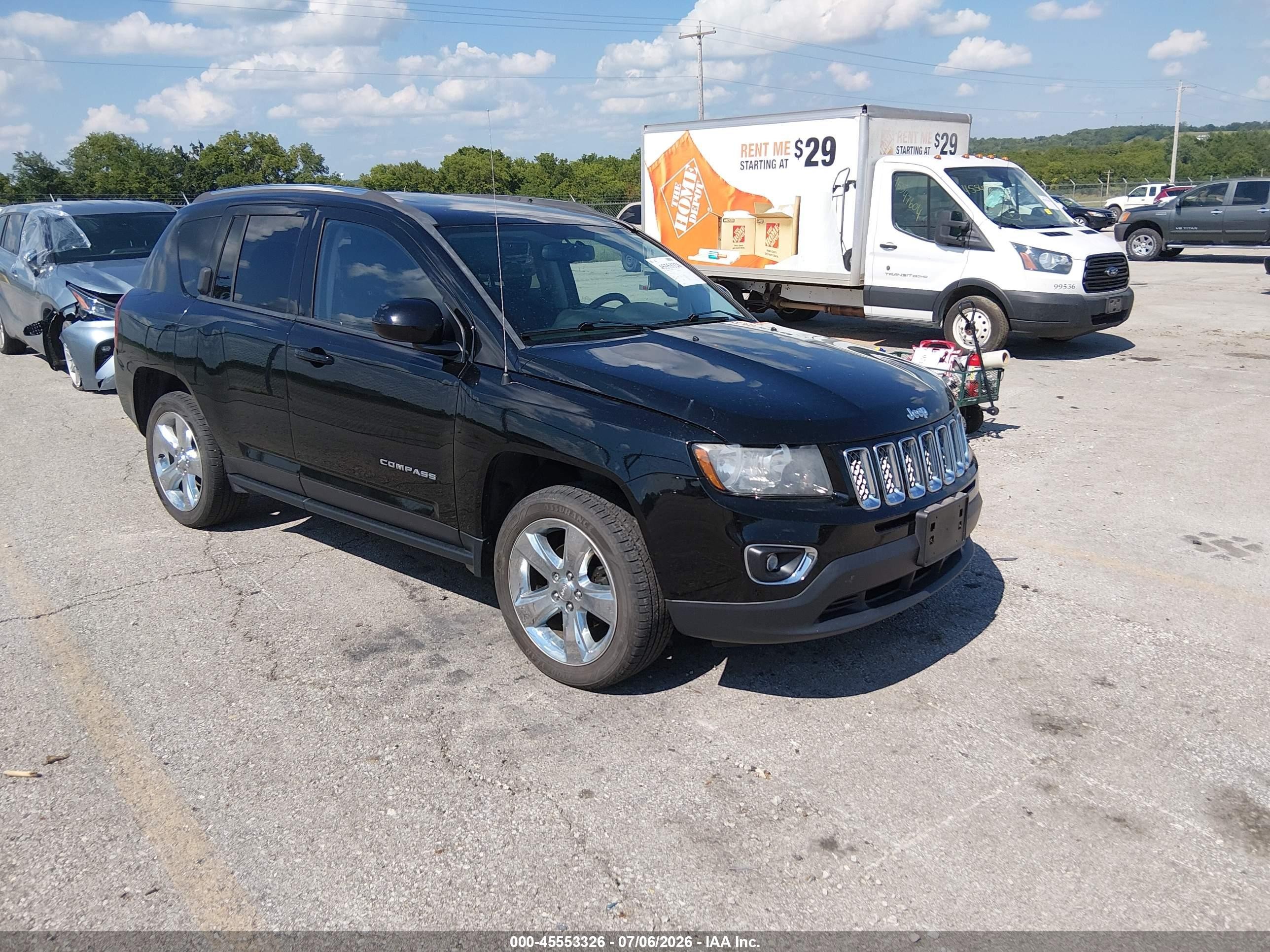 2015 Jeep Compass High Altitude Edition Black vin: 1C4NJDEB0FD188556
