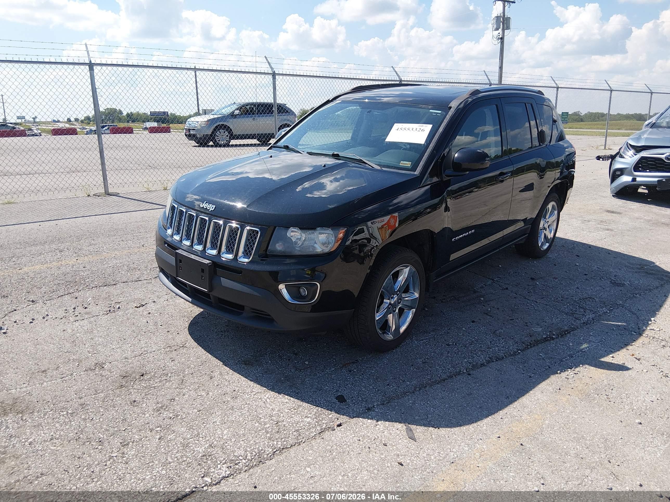 2015 Jeep Compass High Altitude Edition Черный vin: 1C4NJDEB0FD188556