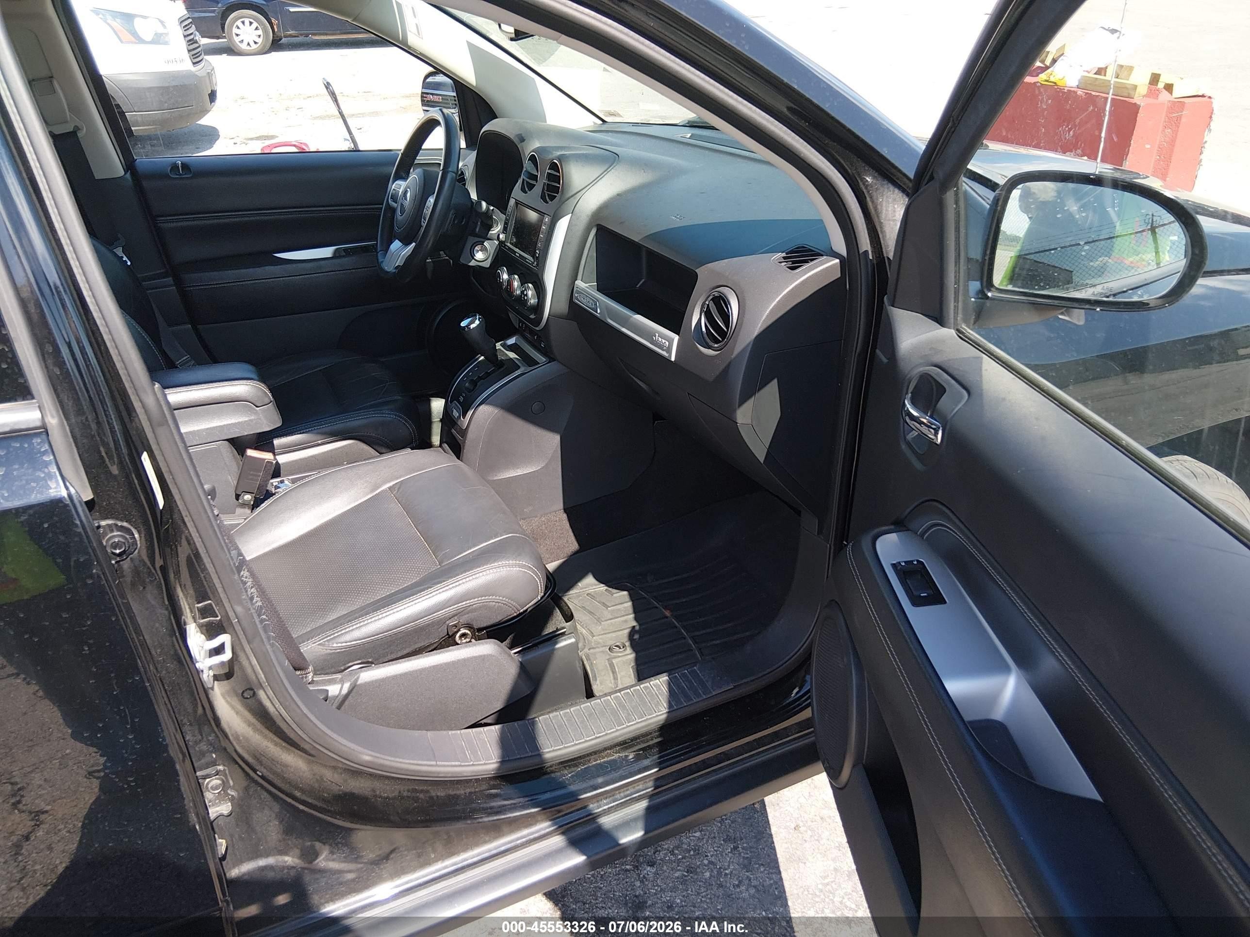 2015 Jeep Compass High Altitude Edition Черный vin: 1C4NJDEB0FD188556