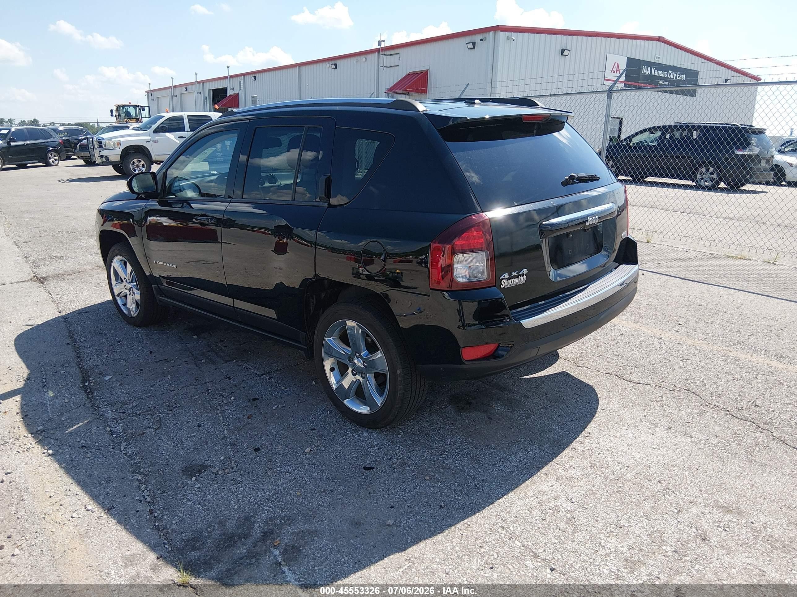 2015 Jeep Compass High Altitude Edition Черный vin: 1C4NJDEB0FD188556