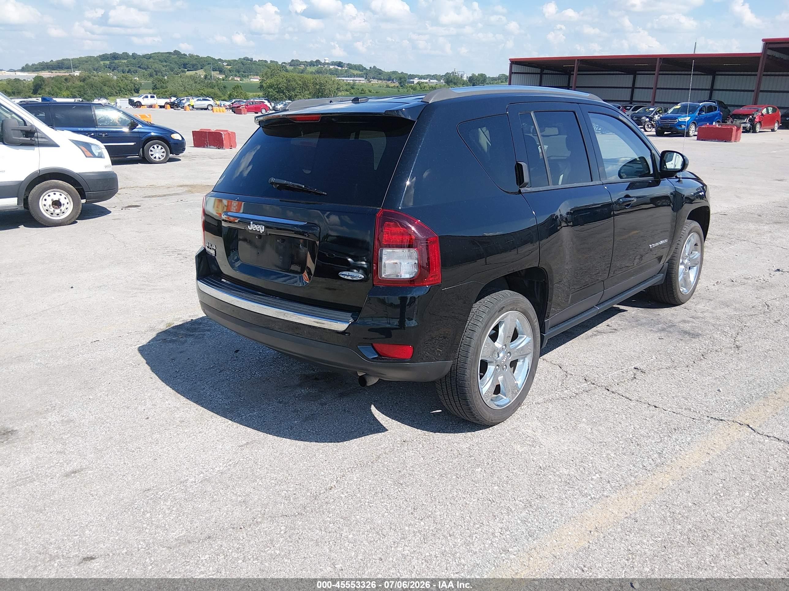 2015 Jeep Compass High Altitude Edition Черный vin: 1C4NJDEB0FD188556