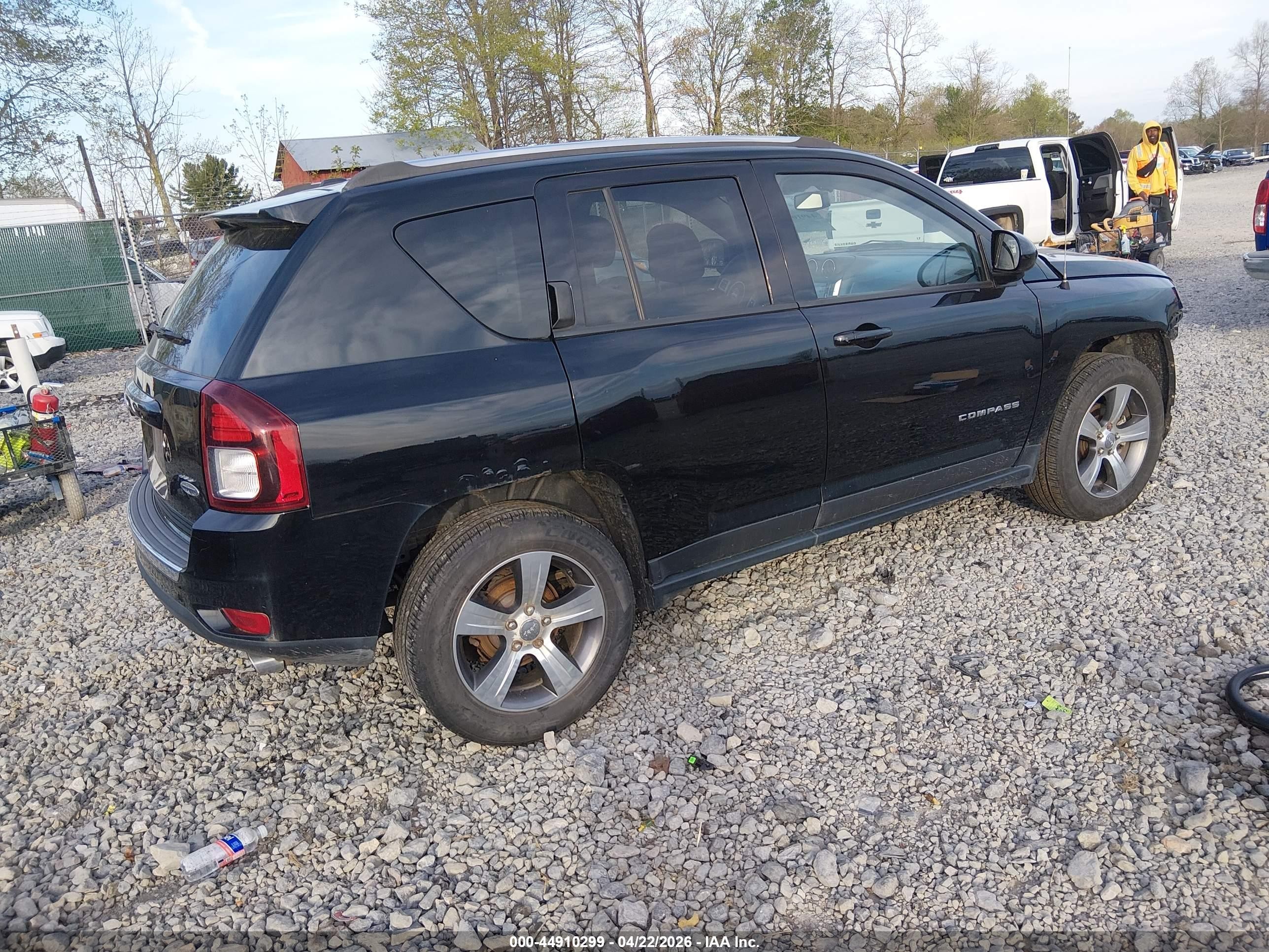 2017 Jeep Compass High Altitude 4x4 Black vin: 1C4NJDEB0HD127288