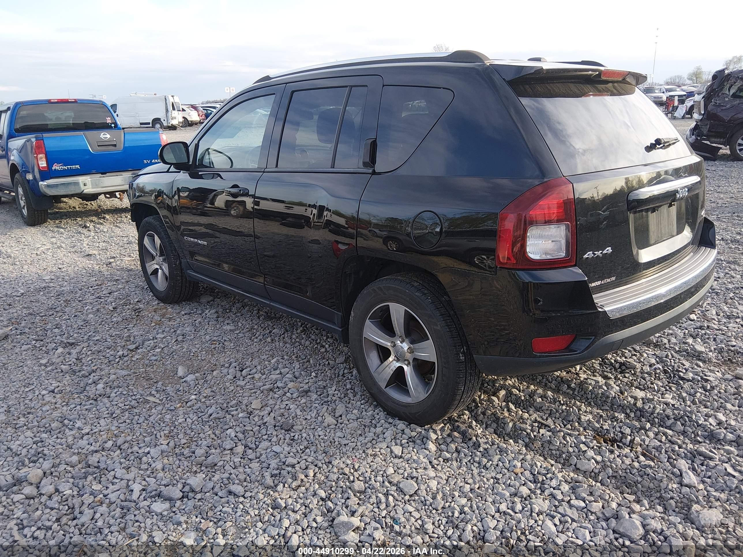 2017 Jeep Compass High Altitude 4x4 Black vin: 1C4NJDEB0HD127288