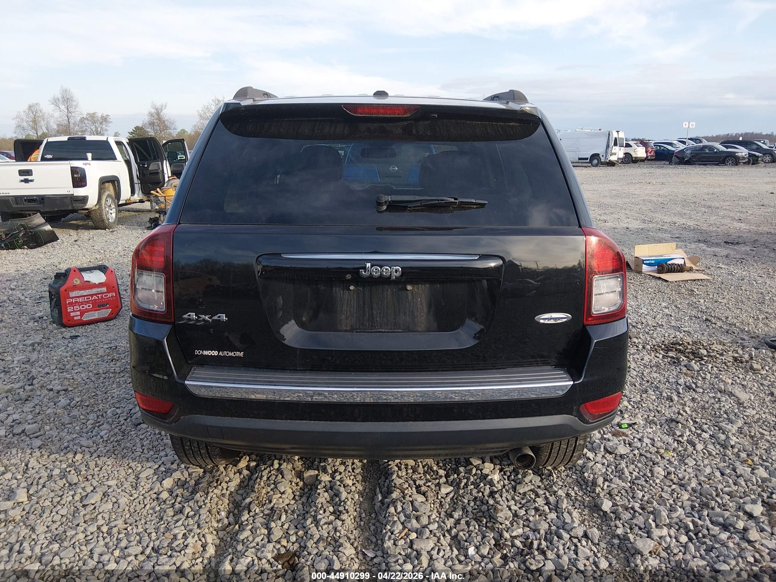 2017 Jeep Compass High Altitude 4x4 Black vin: 1C4NJDEB0HD127288