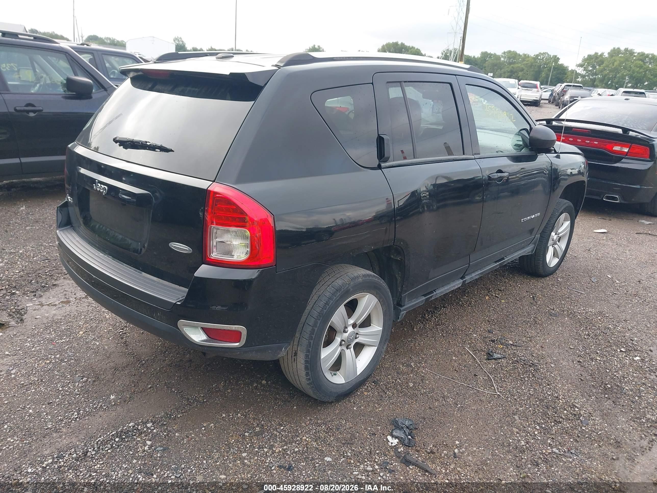 2013 Jeep Compass Latitude Black vin: 1C4NJDEB1DD101454