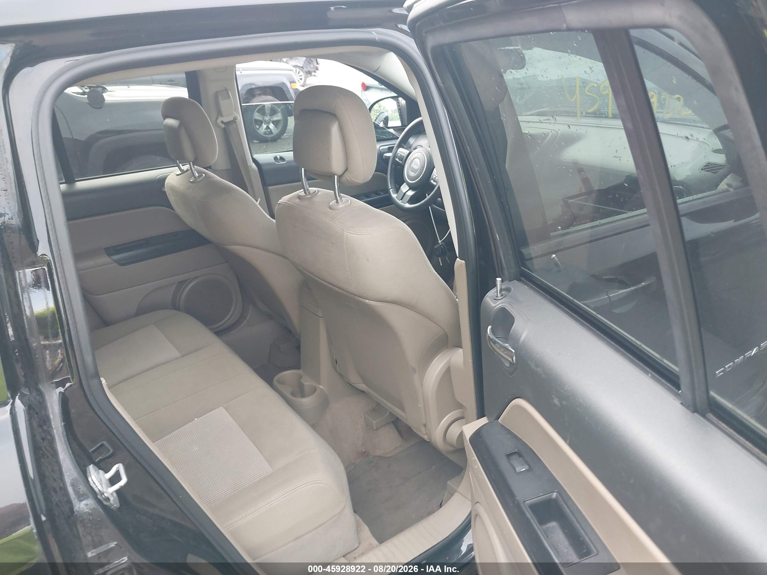 2013 Jeep Compass Latitude Black vin: 1C4NJDEB1DD101454