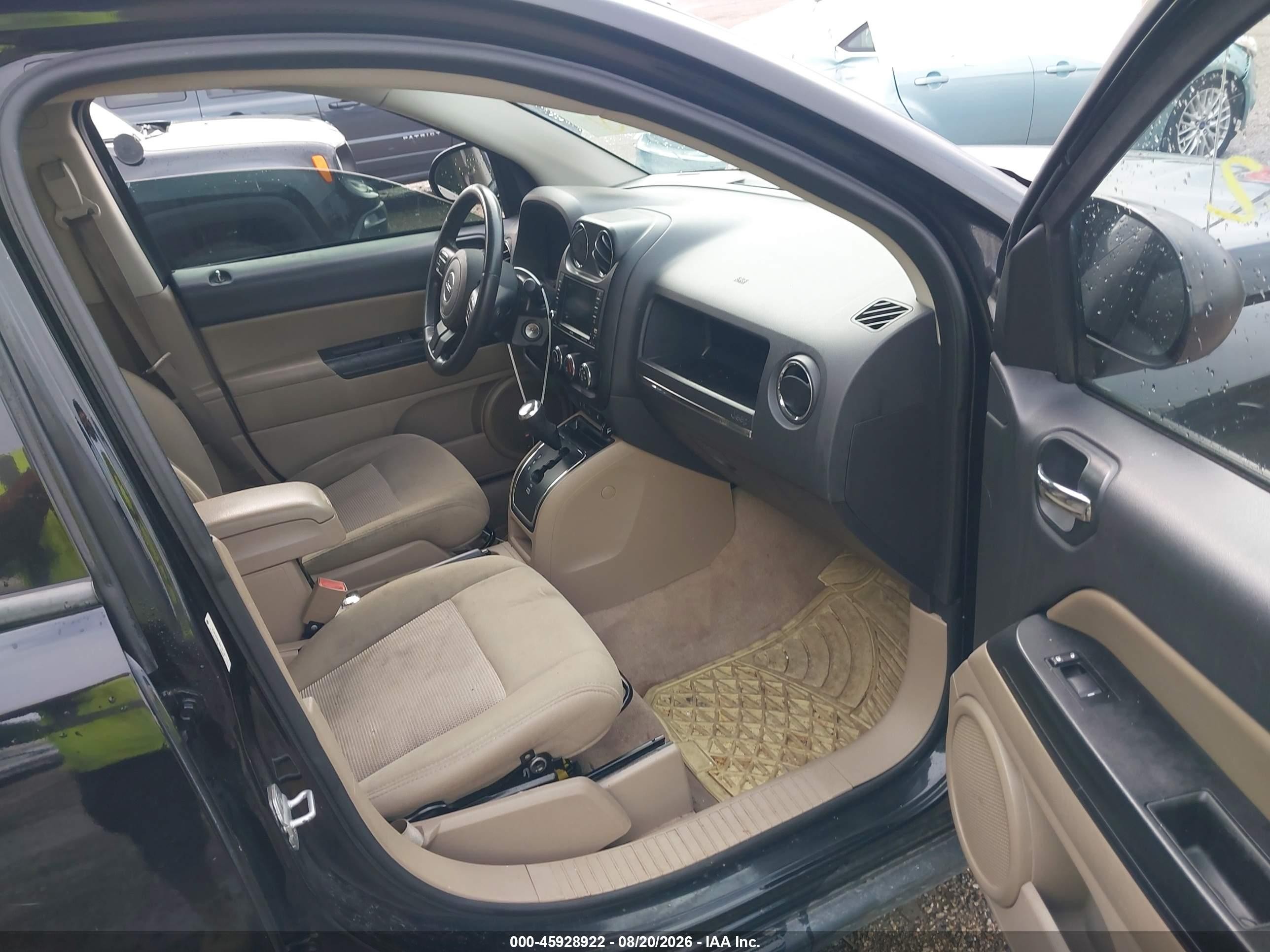 2013 Jeep Compass Latitude Black vin: 1C4NJDEB1DD101454