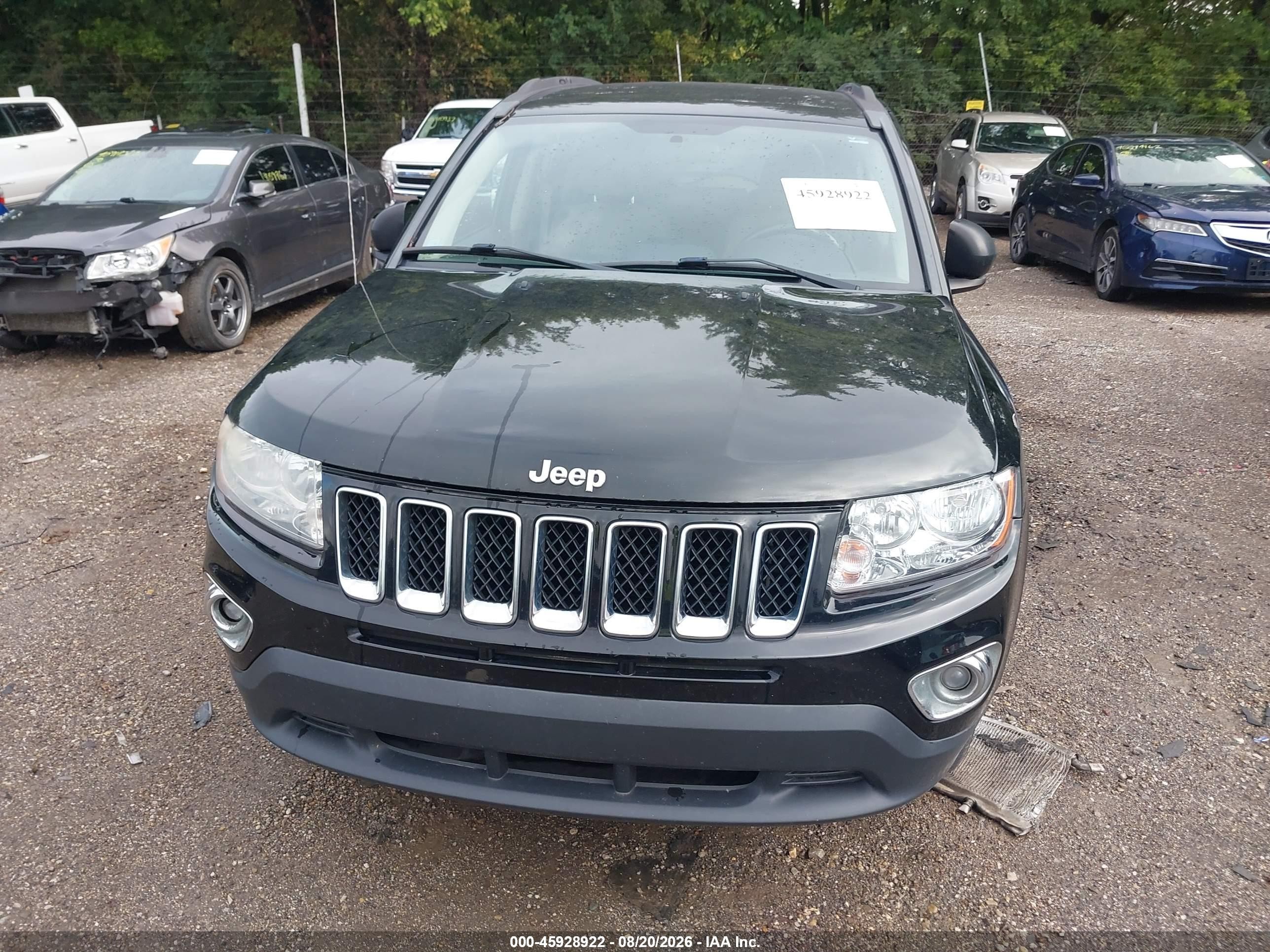 2013 Jeep Compass Latitude Black vin: 1C4NJDEB1DD101454