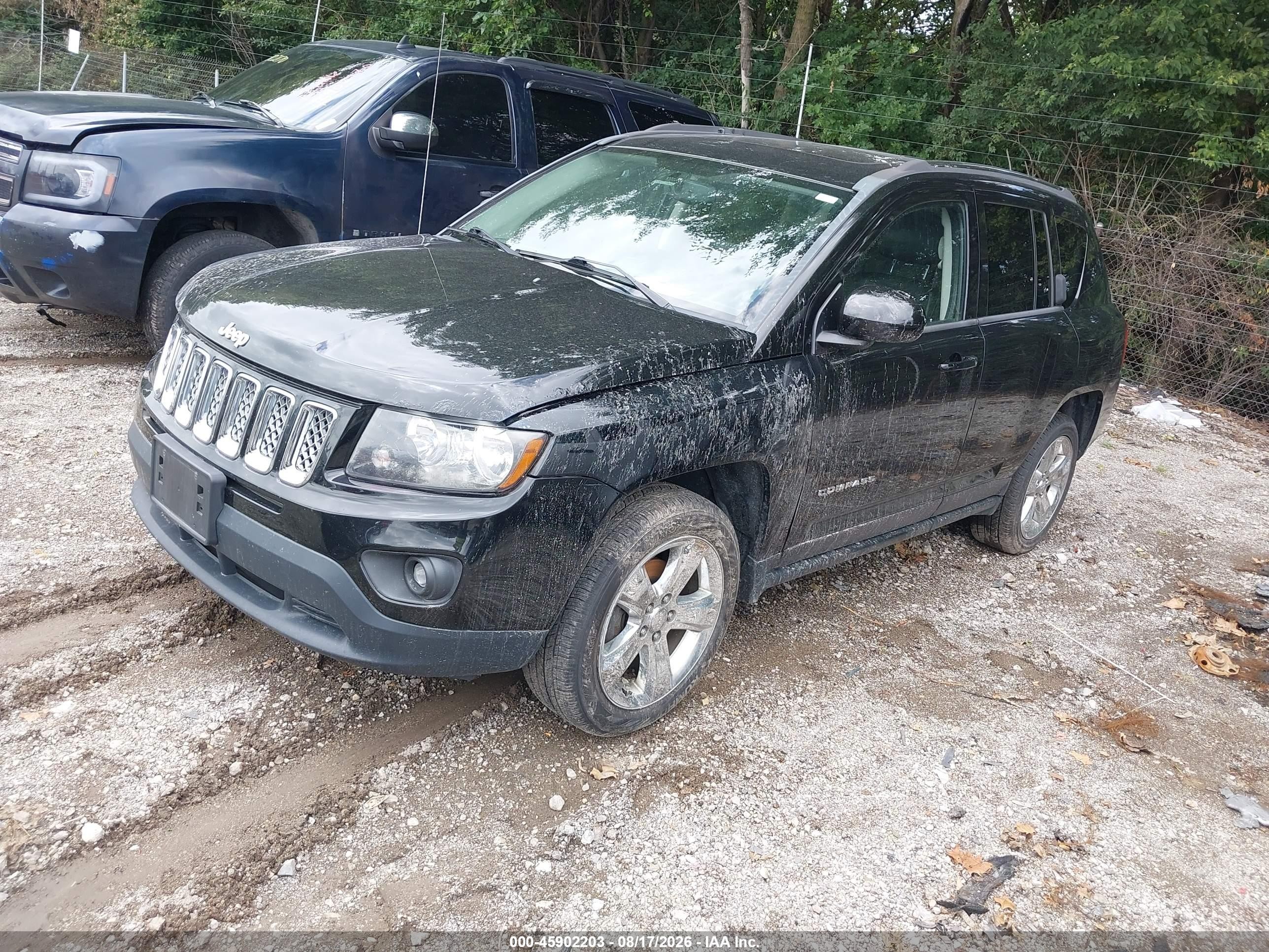 2014 Jeep Compass Latitude Black vin: 1C4NJDEB1ED603401