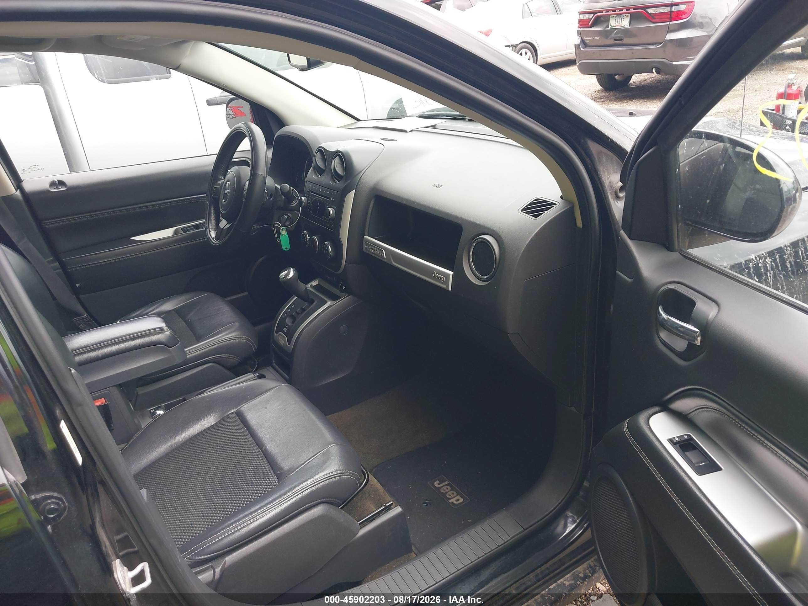 2014 Jeep Compass Latitude Black vin: 1C4NJDEB1ED603401