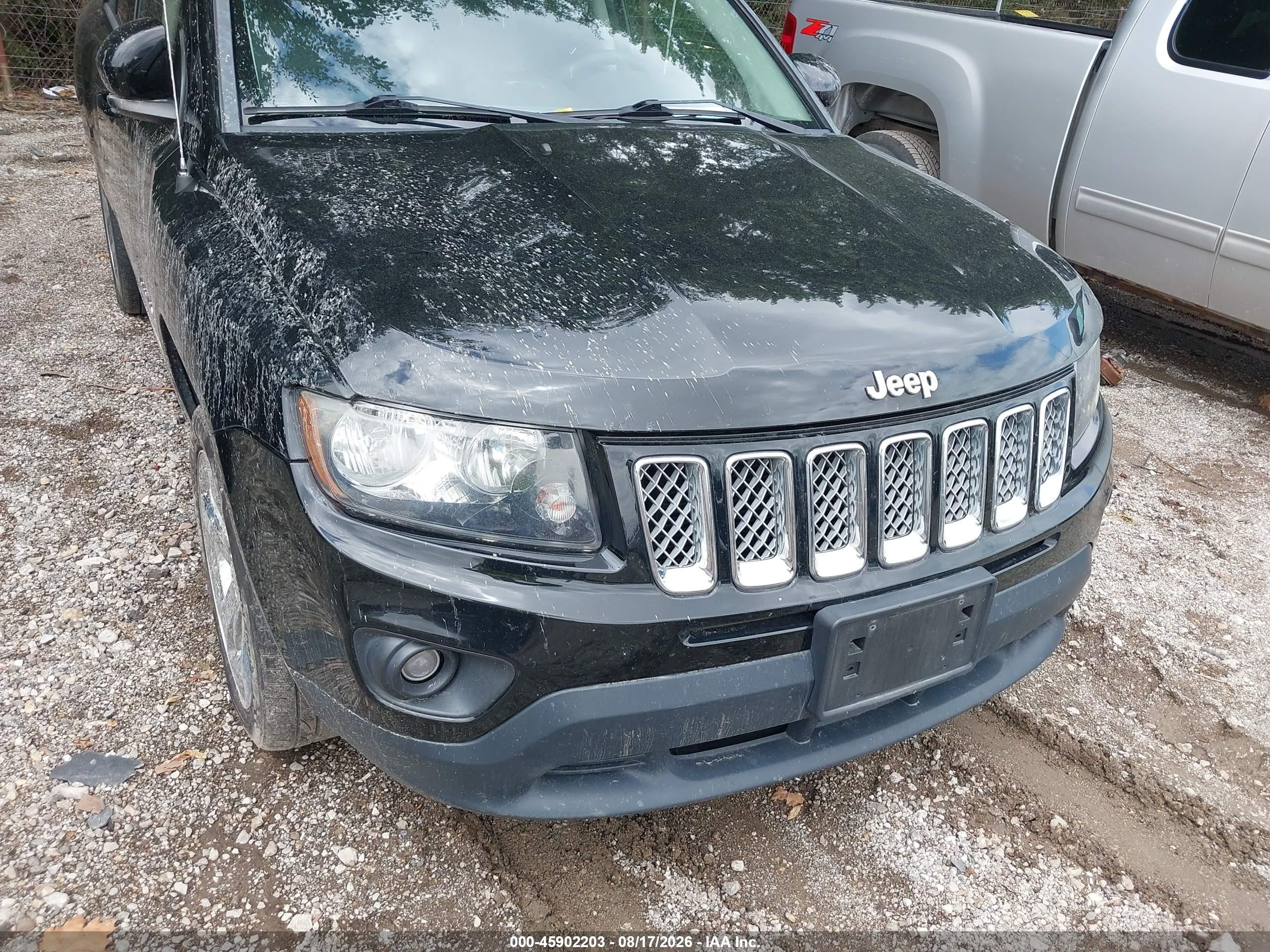 2014 Jeep Compass Latitude Black vin: 1C4NJDEB1ED603401