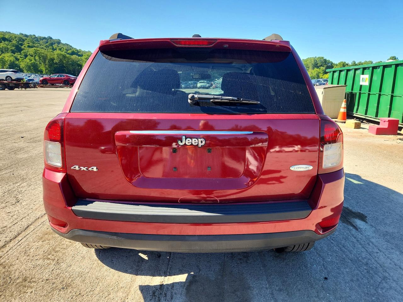 2014 Jeep Compass Latitude Red vin: 1C4NJDEB1ED621929