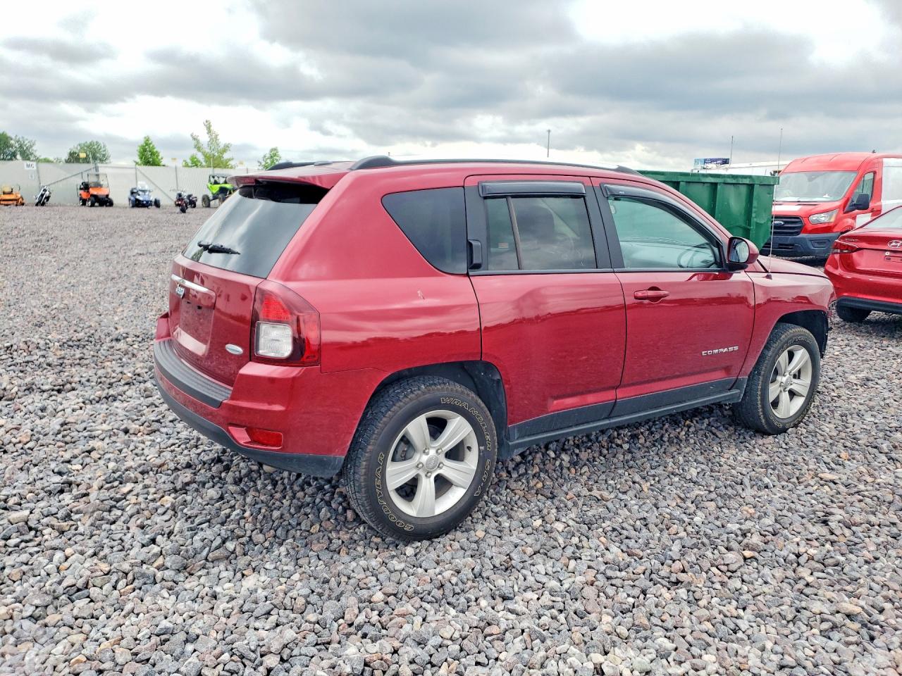 2014 Jeep Compass Latitude Red vin: 1C4NJDEB1ED622871