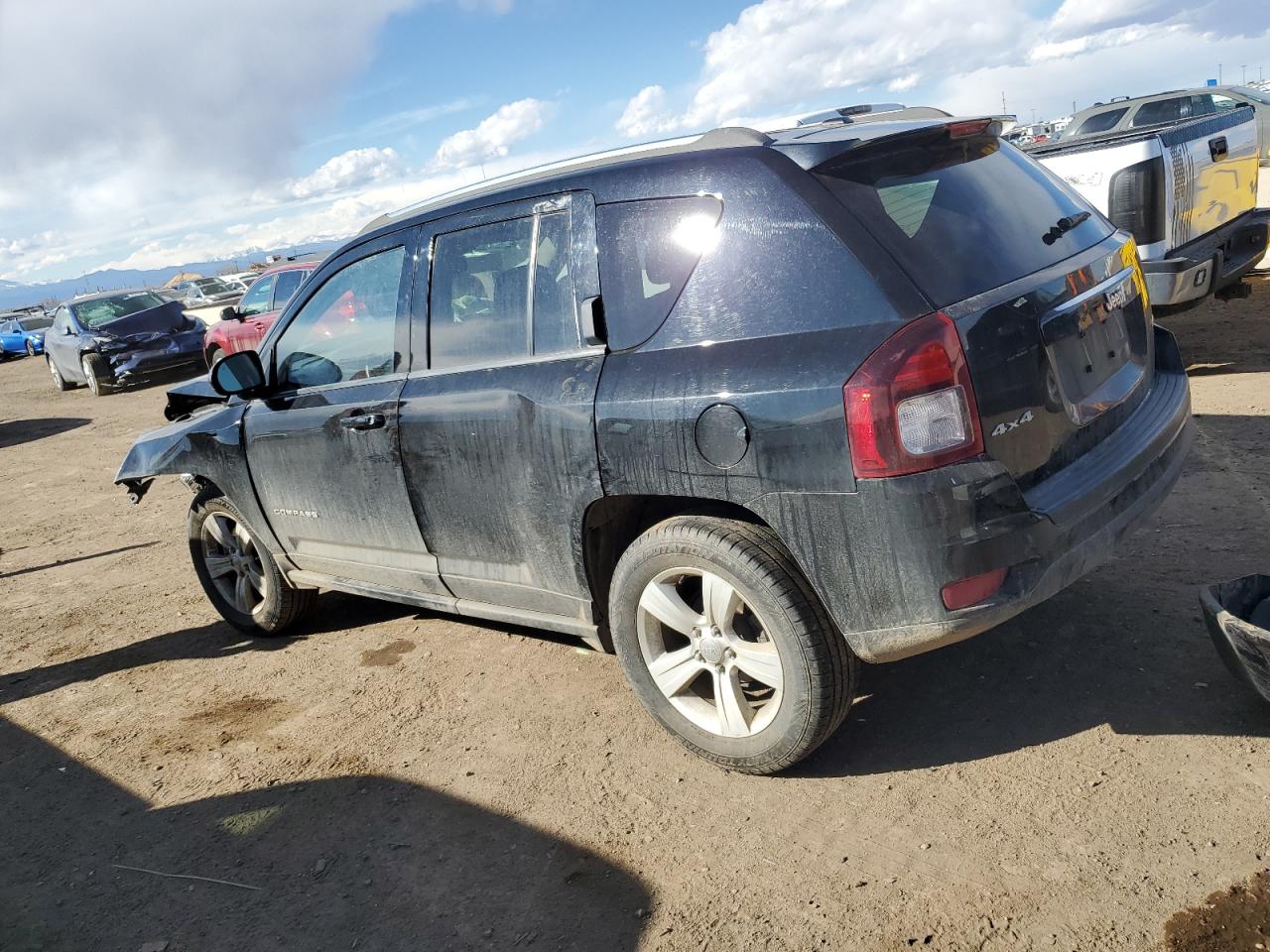 2014 Jeep Compass Latitude Black vin: 1C4NJDEB1ED698221