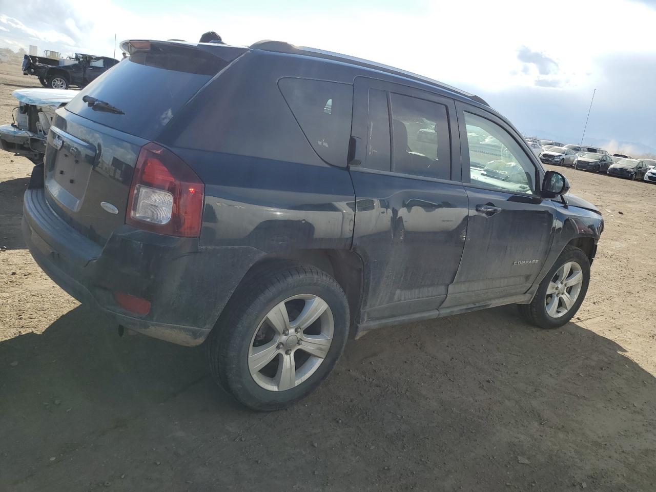 2014 Jeep Compass Latitude Black vin: 1C4NJDEB1ED698221
