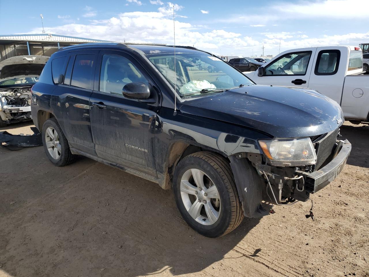 2014 Jeep Compass Latitude Black vin: 1C4NJDEB1ED698221