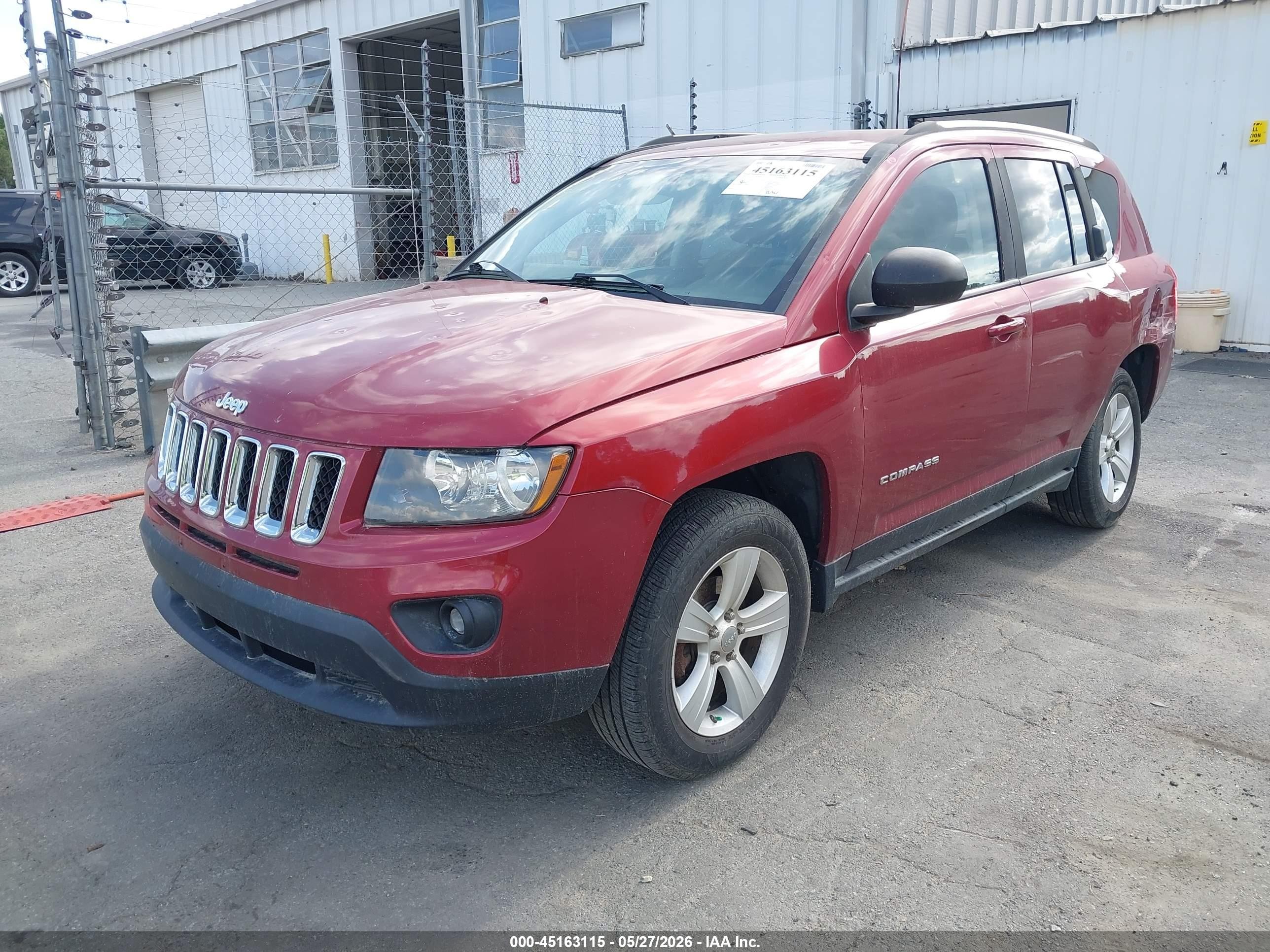 2012 Jeep Compass Latitude Red vin: 1C4NJDEB2CD525269