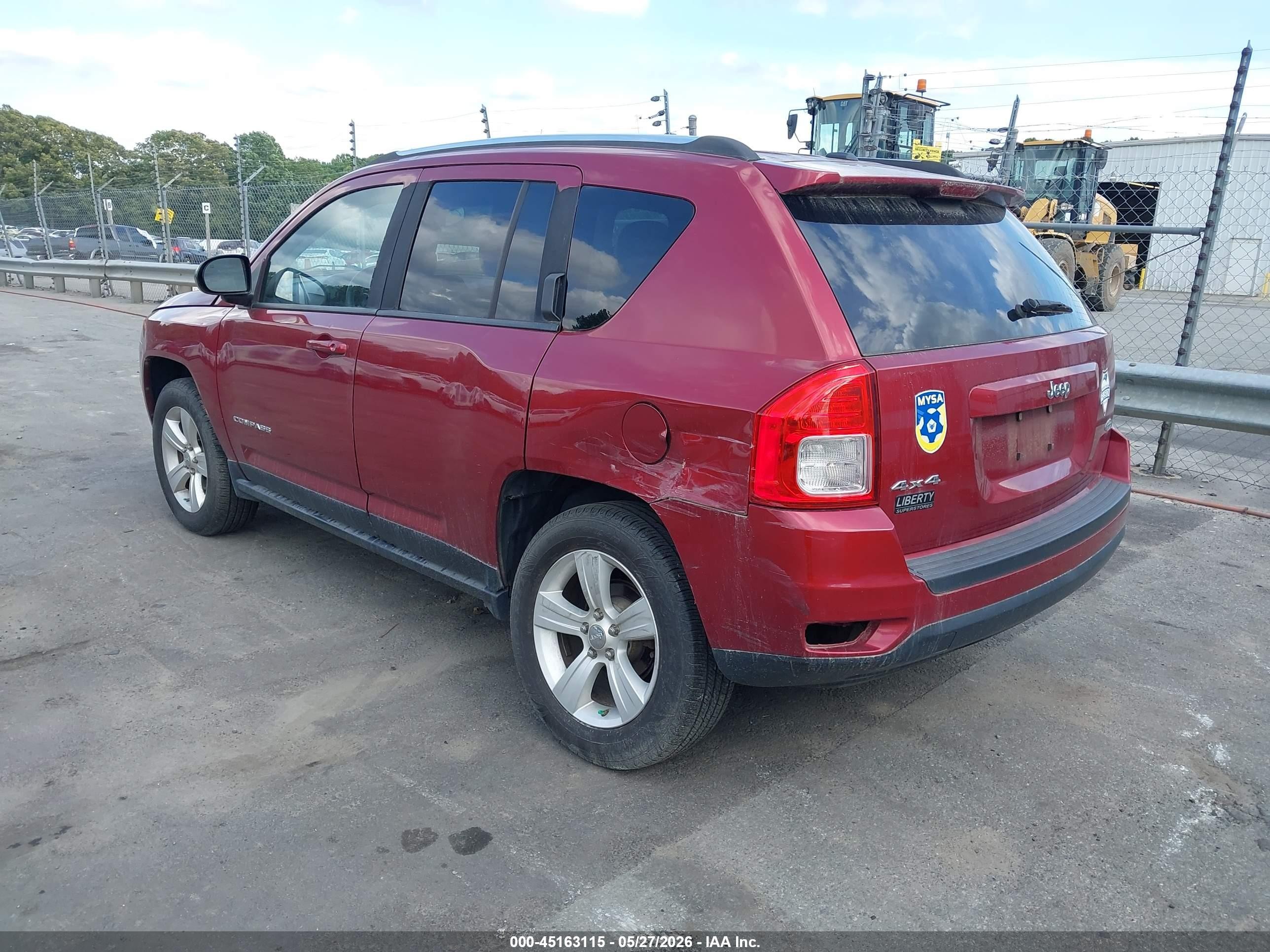 2012 Jeep Compass Latitude Red vin: 1C4NJDEB2CD525269