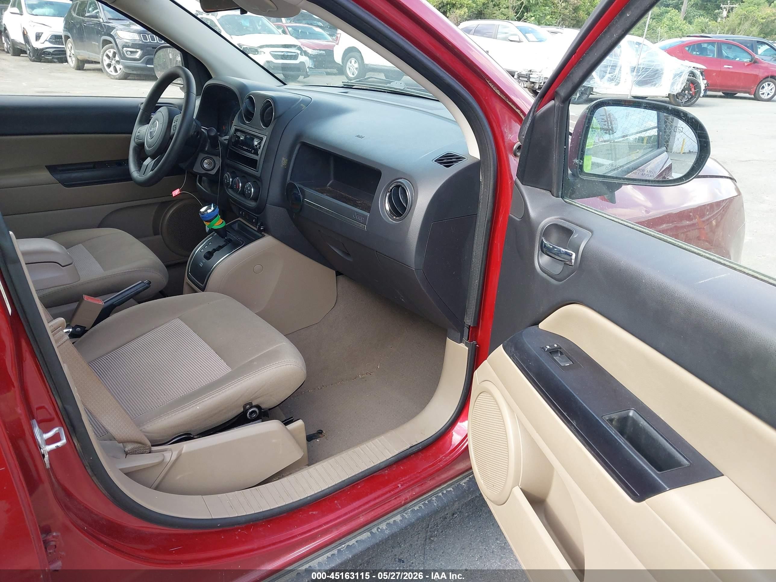 2012 Jeep Compass Latitude Red vin: 1C4NJDEB2CD525269