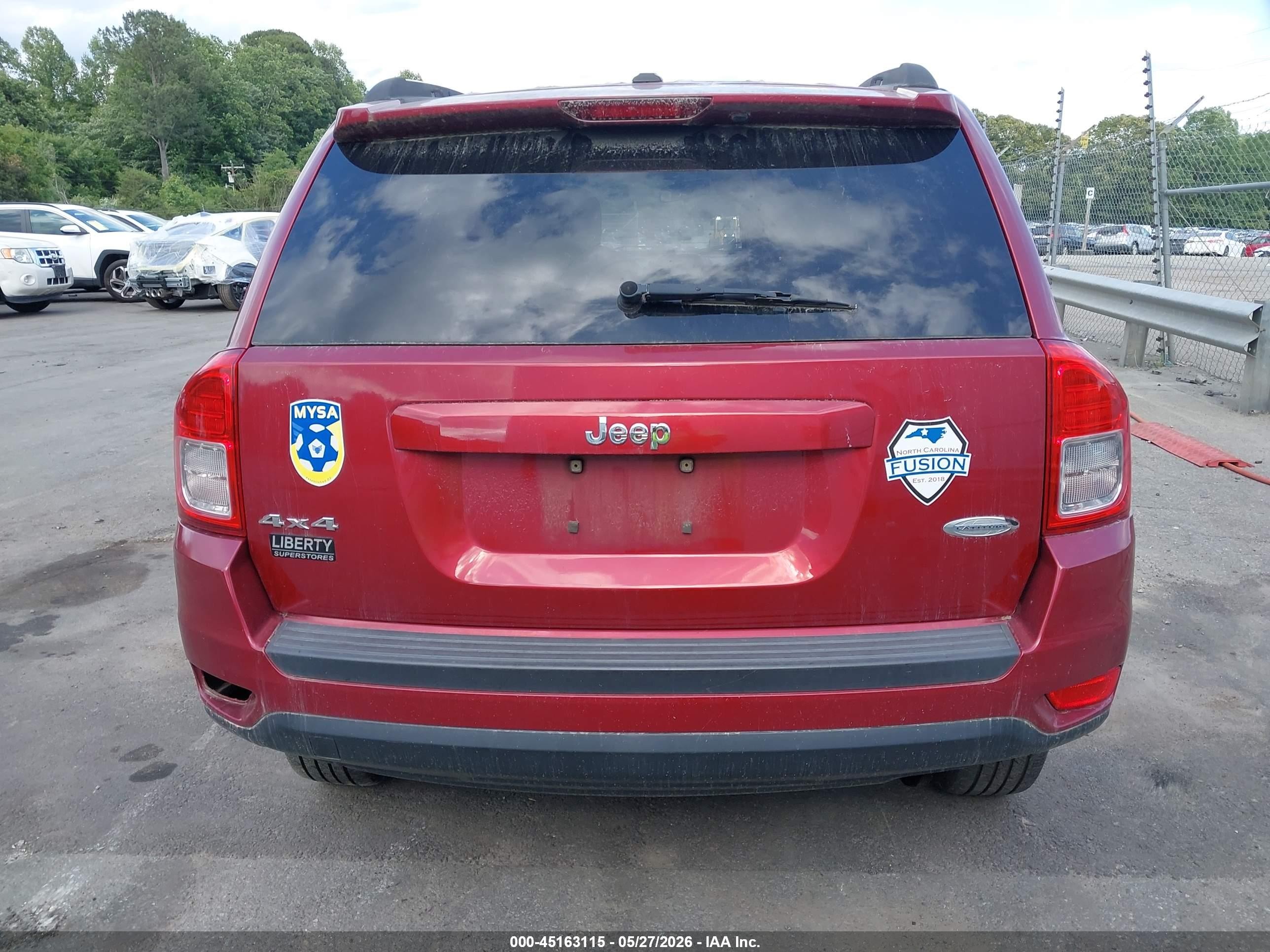 2012 Jeep Compass Latitude Red vin: 1C4NJDEB2CD525269