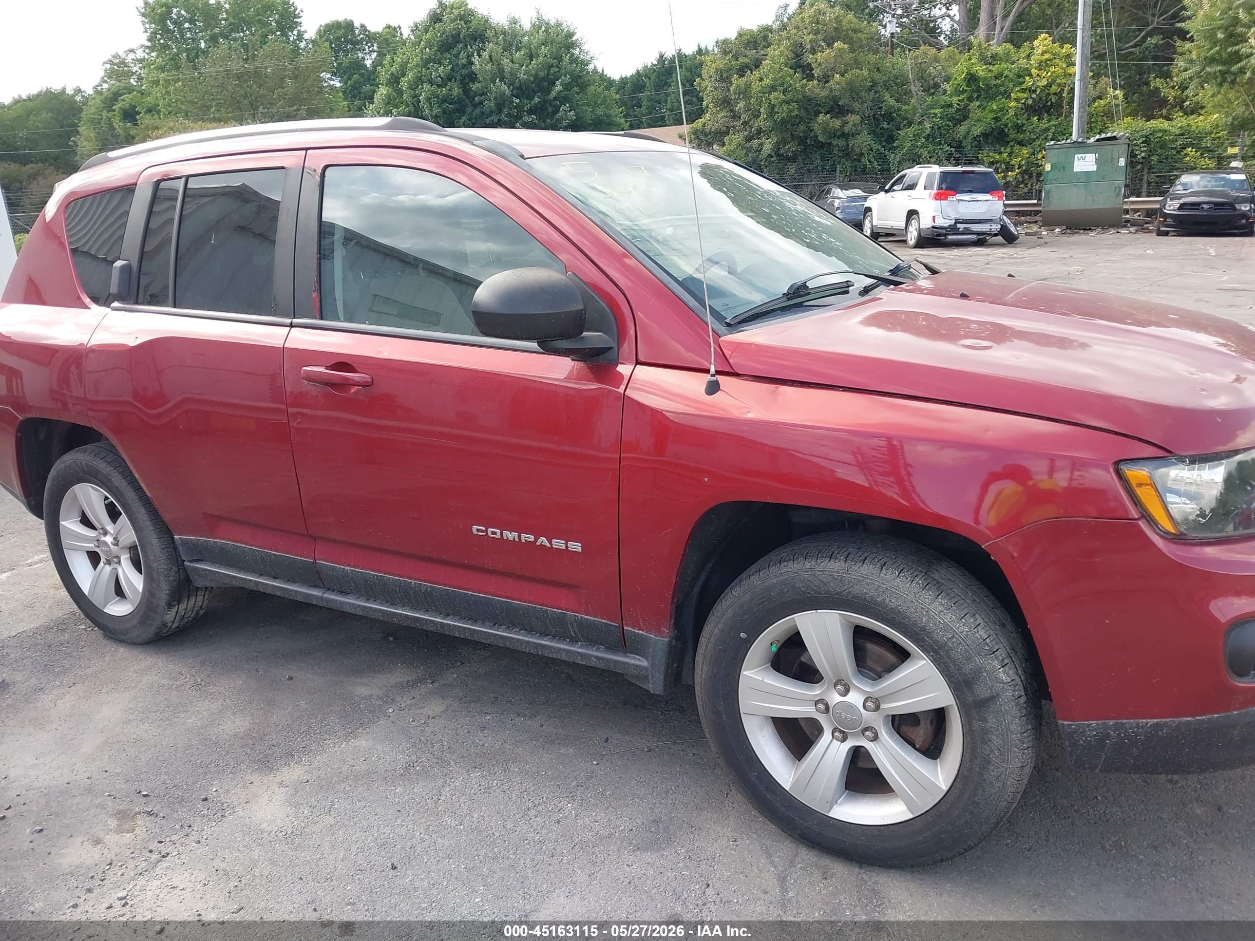 2012 Jeep Compass Latitude Red vin: 1C4NJDEB2CD525269