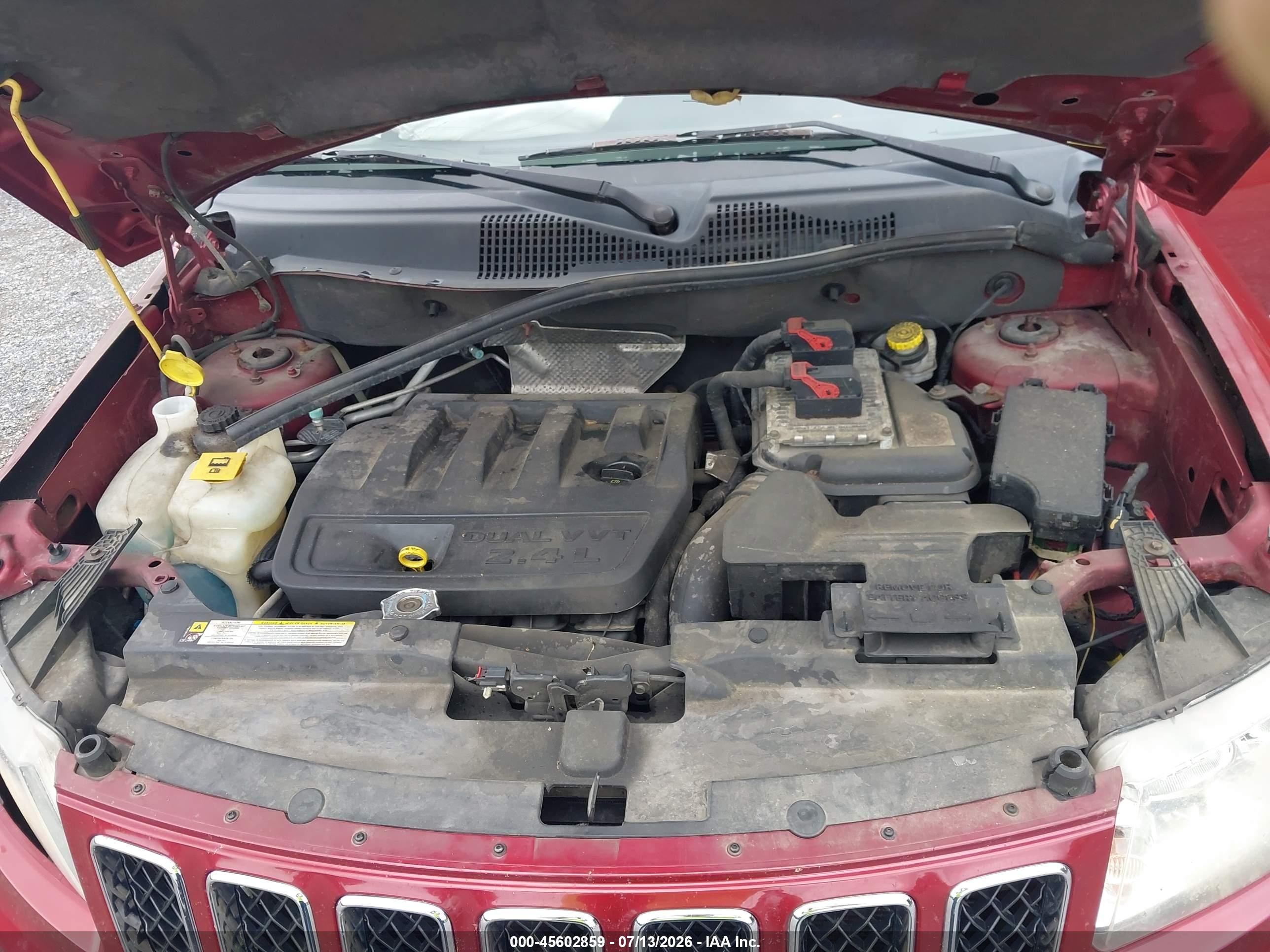 2012 Jeep Compass Latitude Red vin: 1C4NJDEB2CD651132