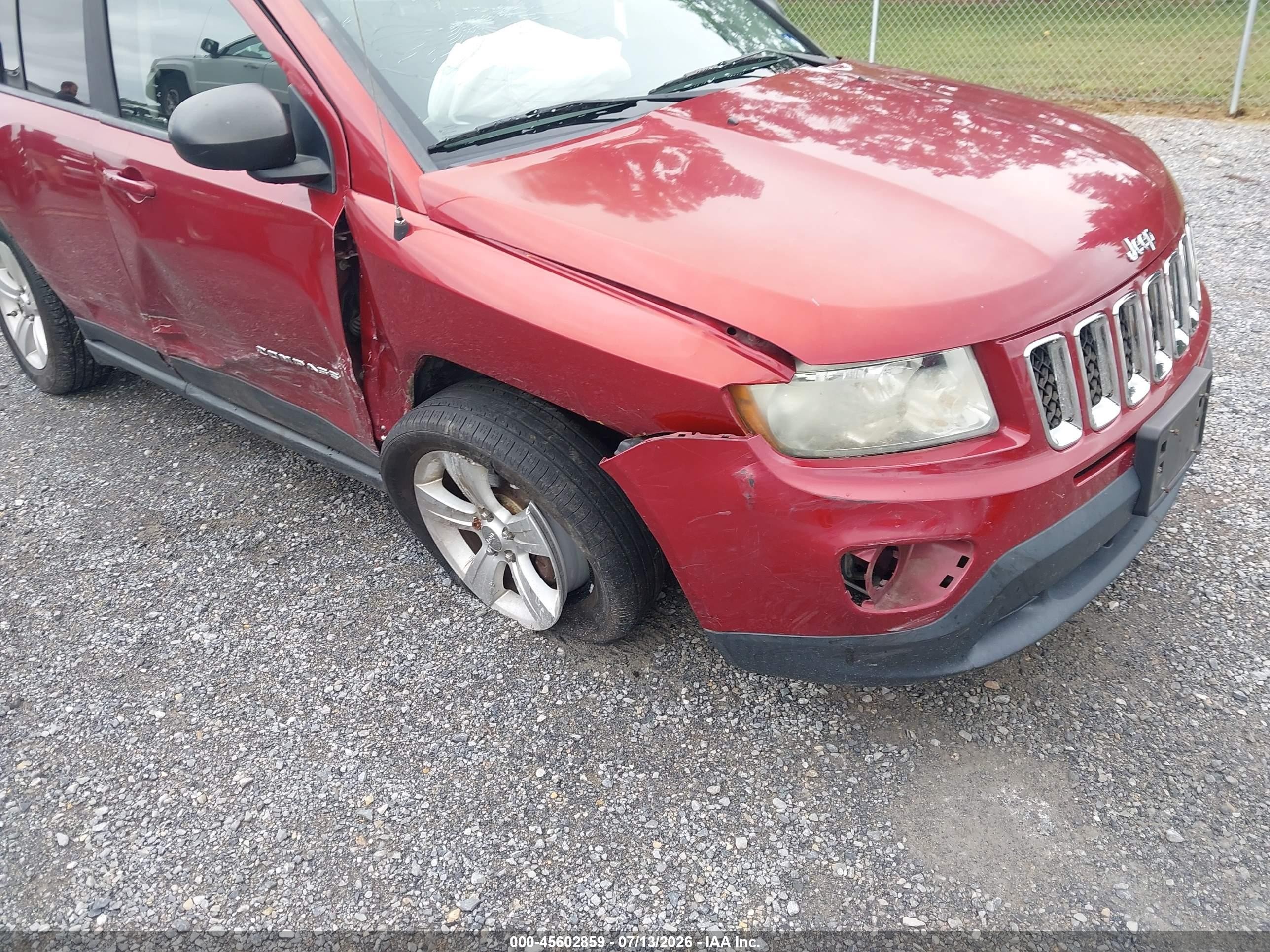 2012 Jeep Compass Latitude Red vin: 1C4NJDEB2CD651132