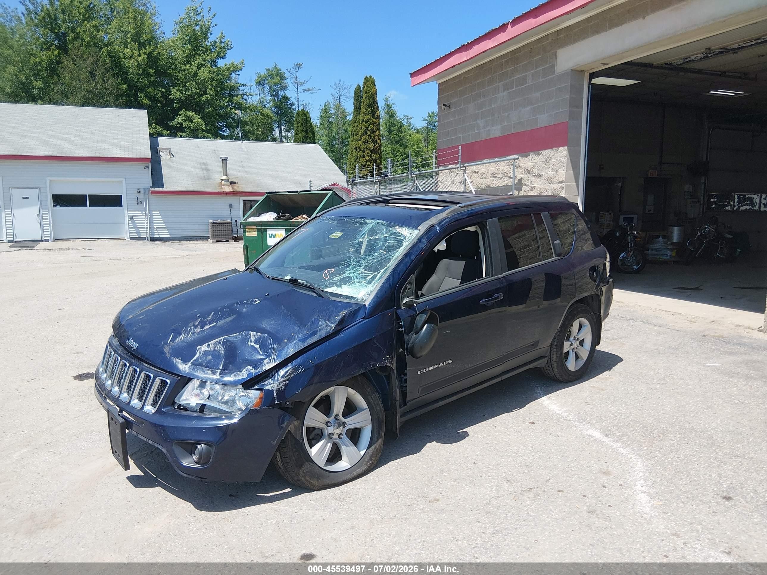 2013 Jeep Compass Latitude Dark Blue vin: 1C4NJDEB2DD222154