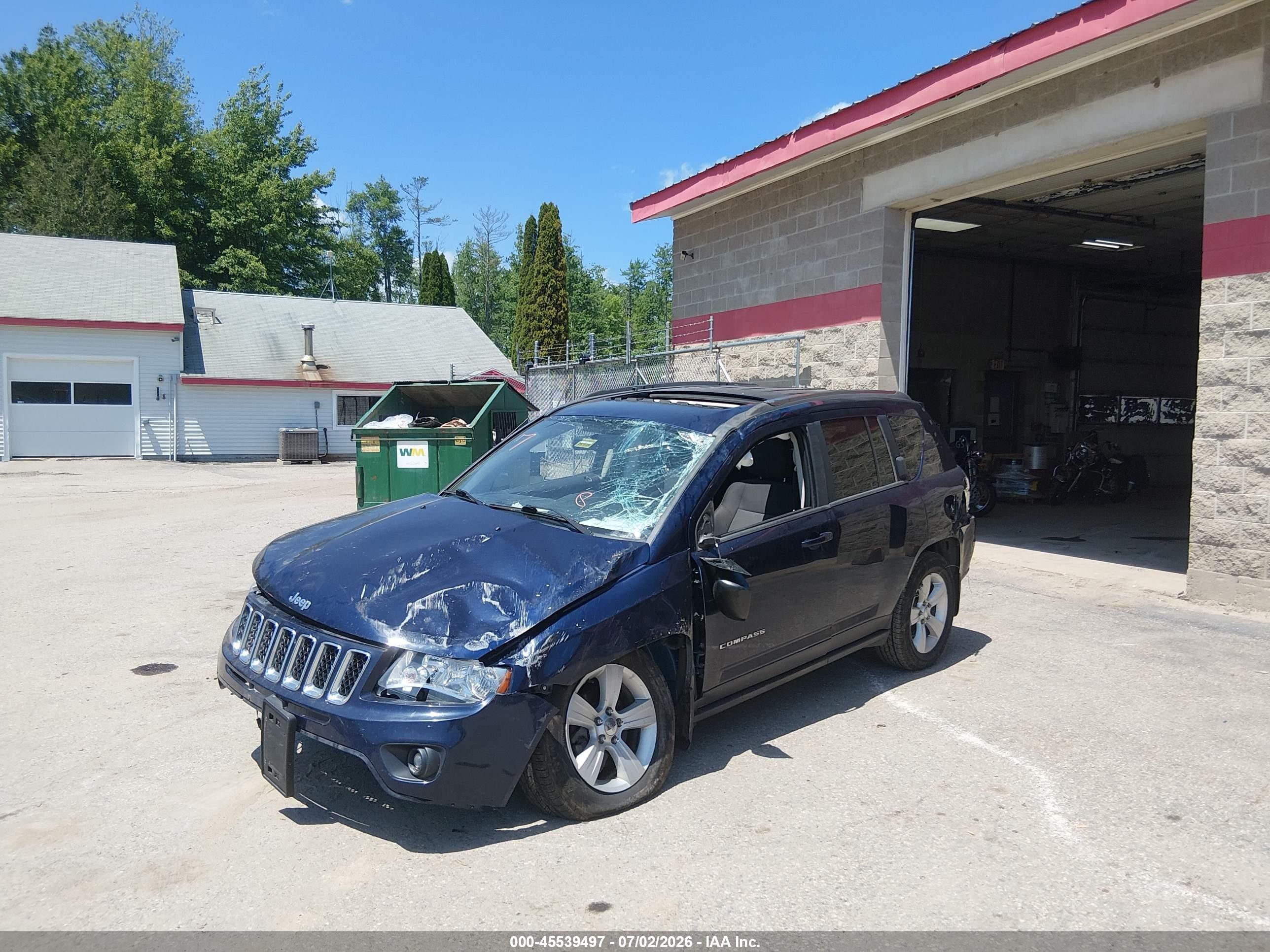 2013 Jeep Compass Latitude Dark Blue vin: 1C4NJDEB2DD222154