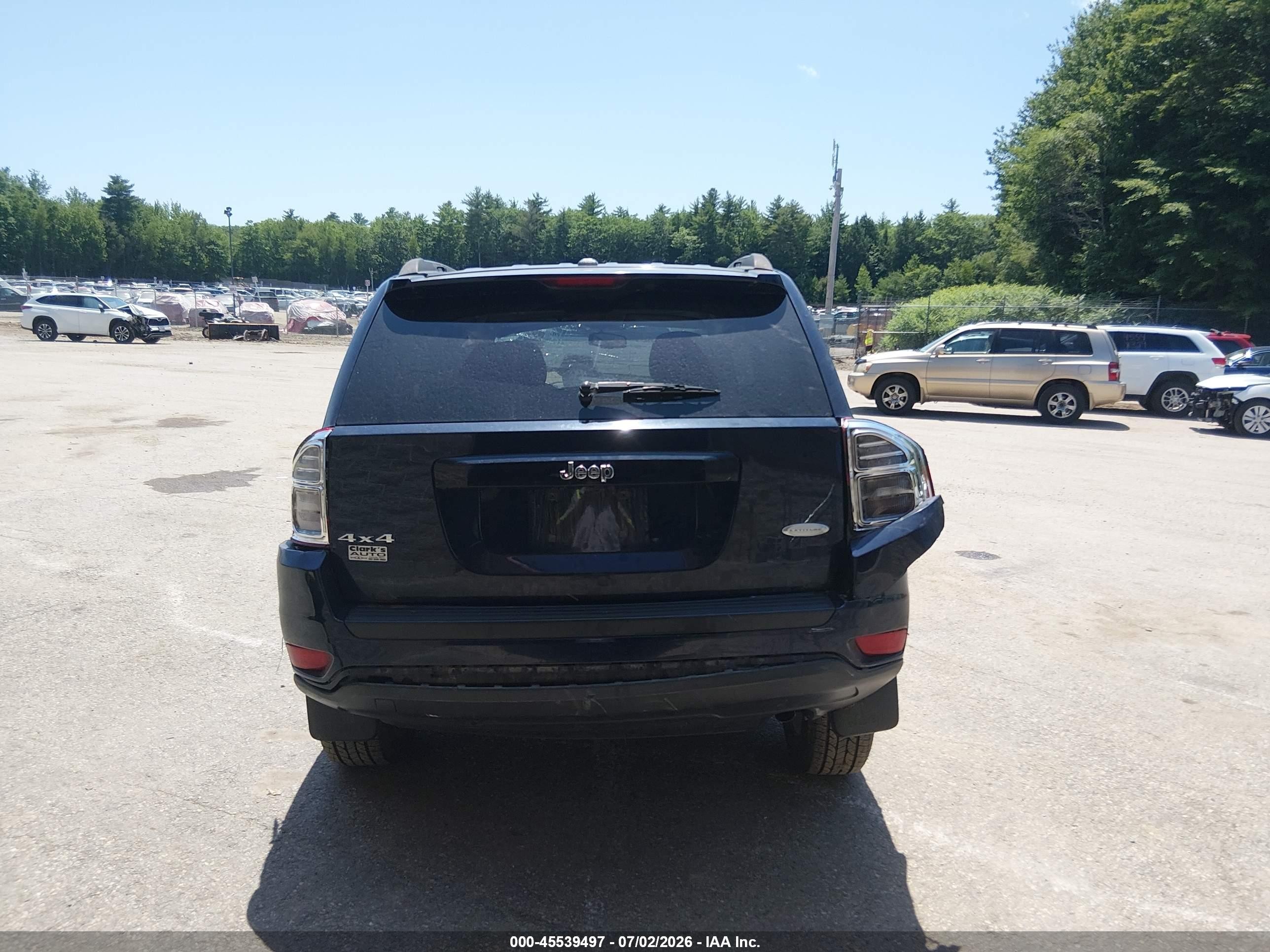 2013 Jeep Compass Latitude Dark Blue vin: 1C4NJDEB2DD222154