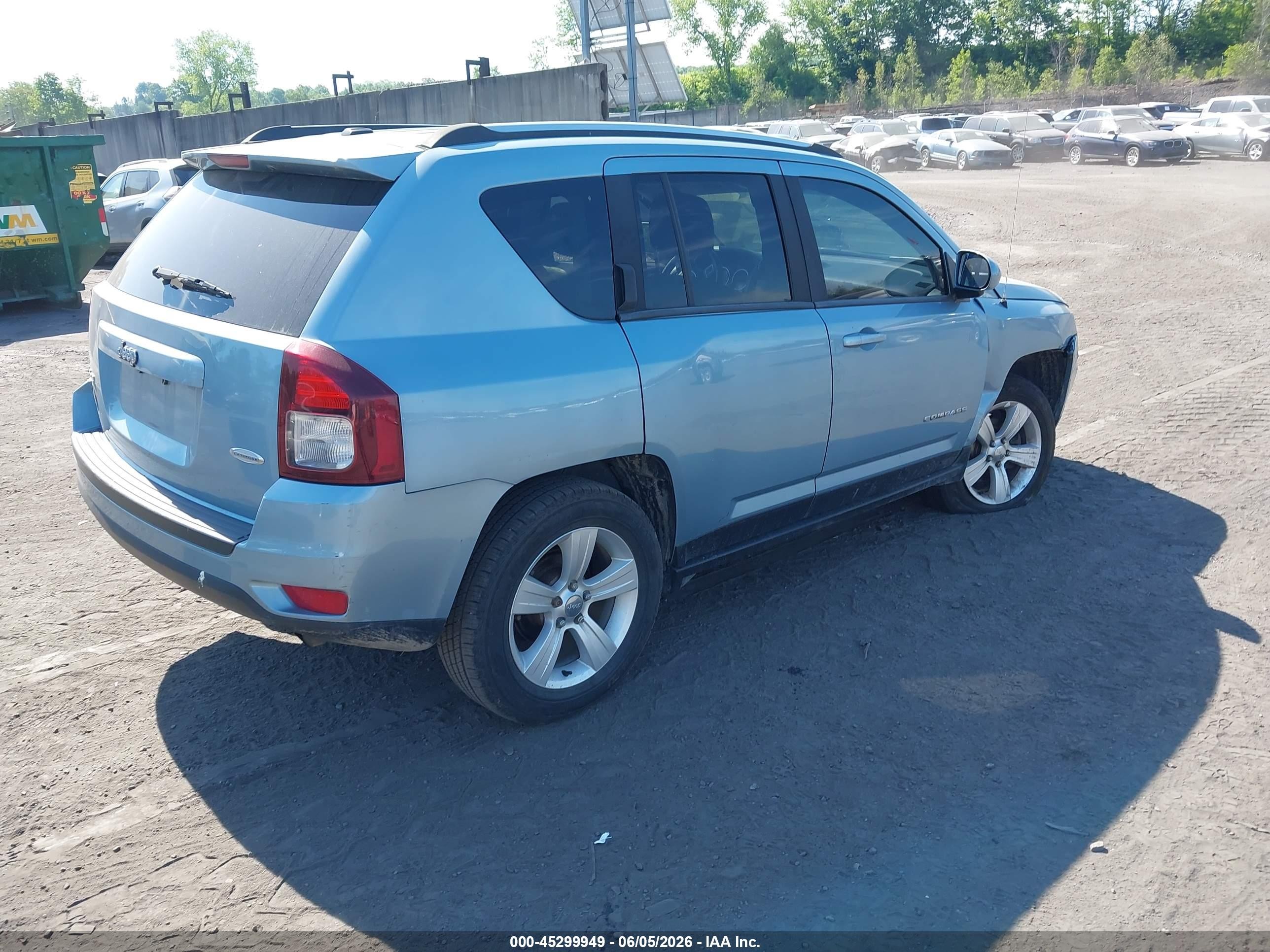 2014 Jeep Compass Latitude Light Blue vin: 1C4NJDEB2ED520981