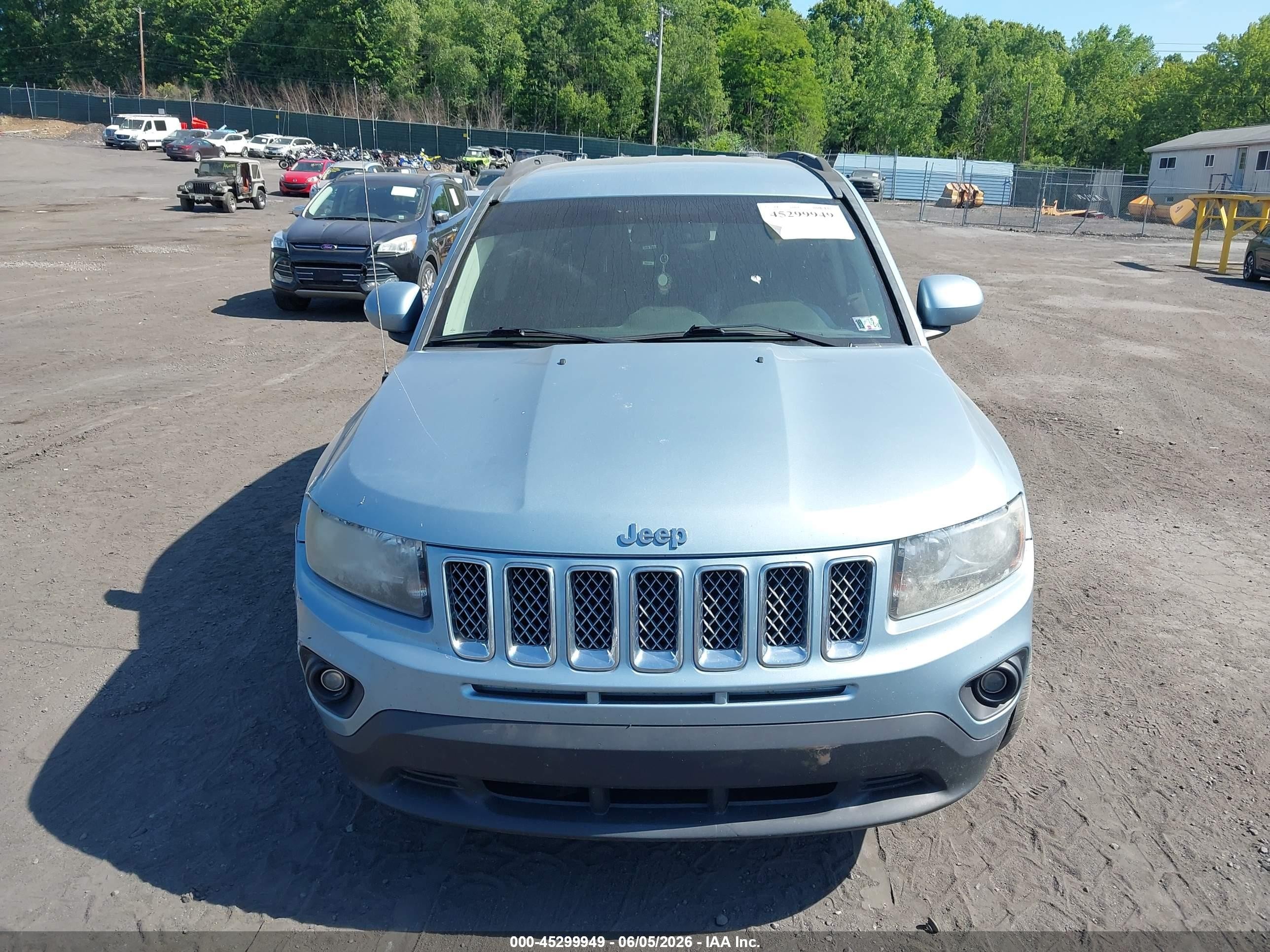 2014 Jeep Compass Latitude Light Blue vin: 1C4NJDEB2ED520981
