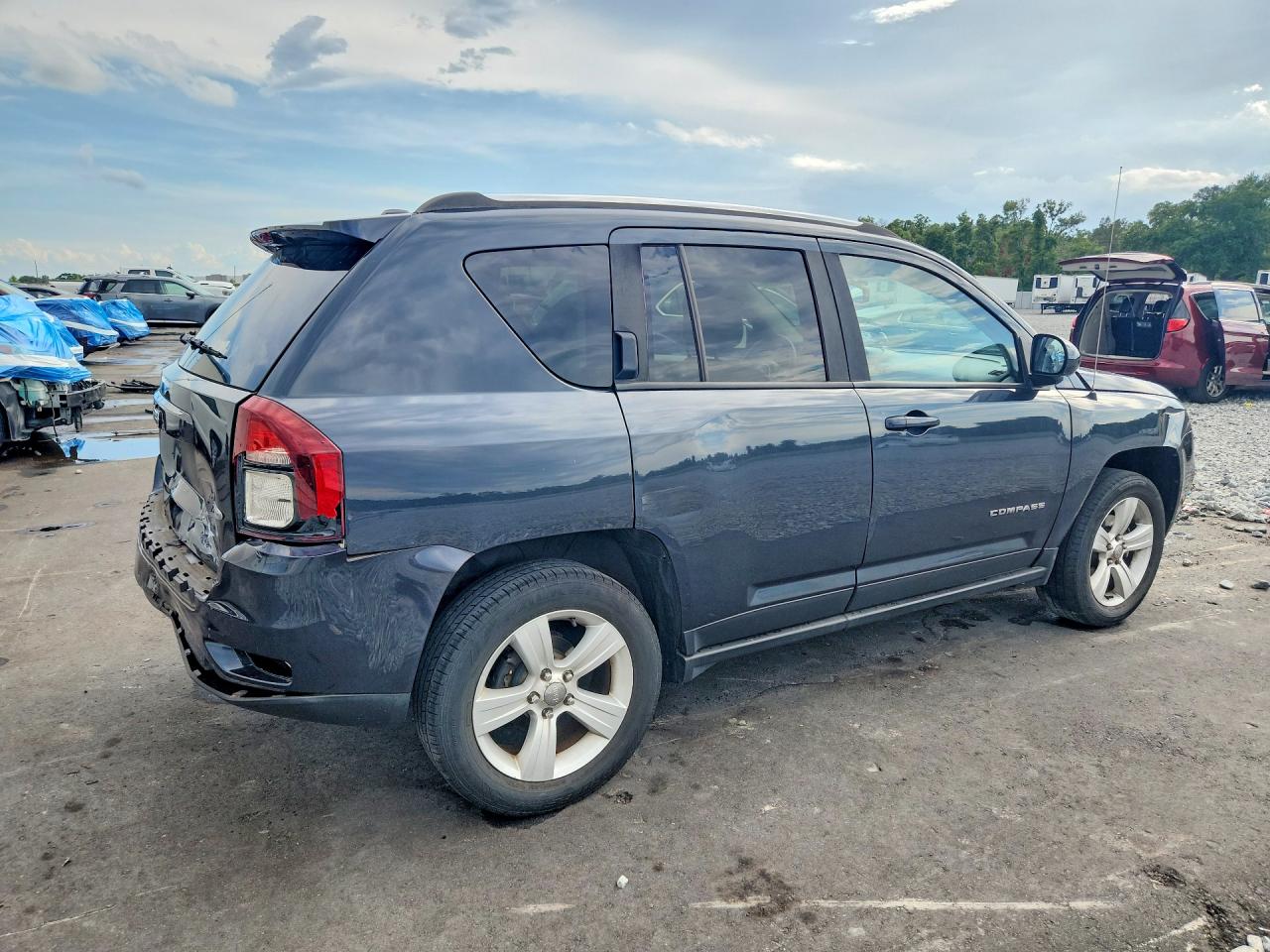 2014 Jeep Compass Latitude Black vin: 1C4NJDEB2ED623589