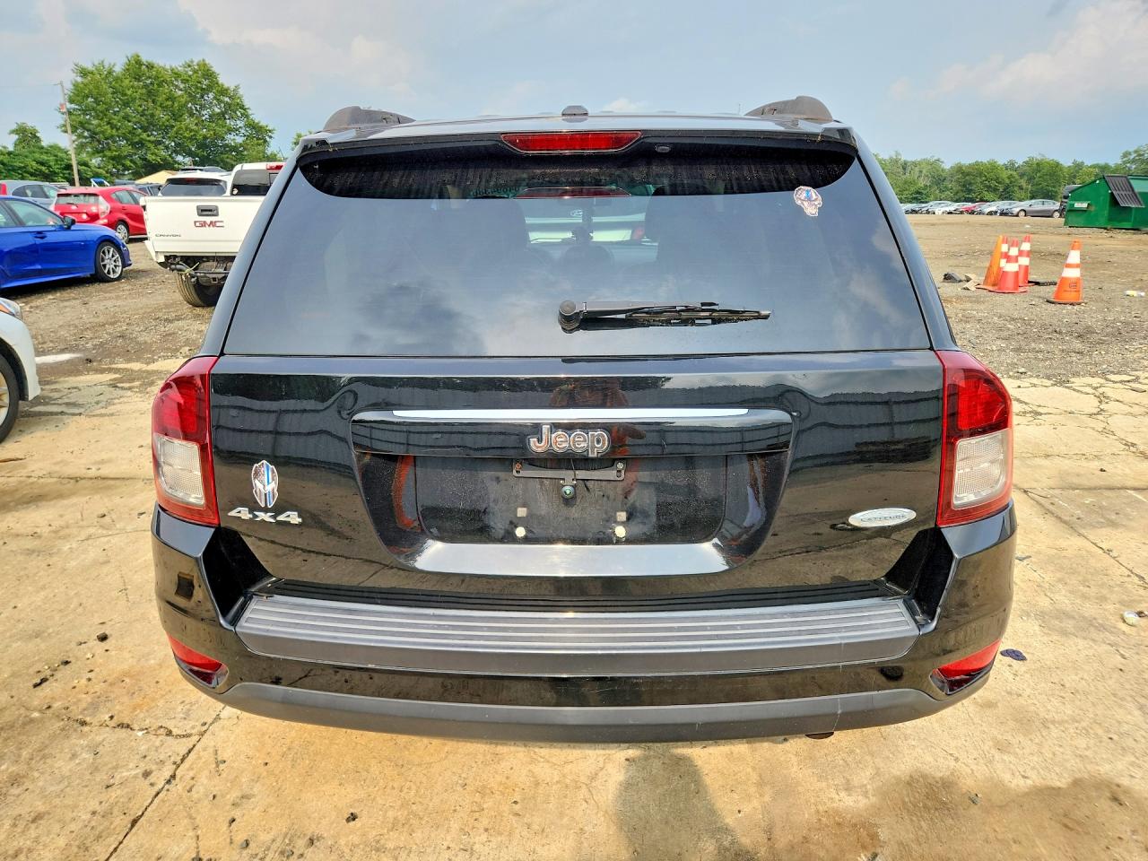 2014 Jeep Compass Latitude Black vin: 1C4NJDEB2ED626296