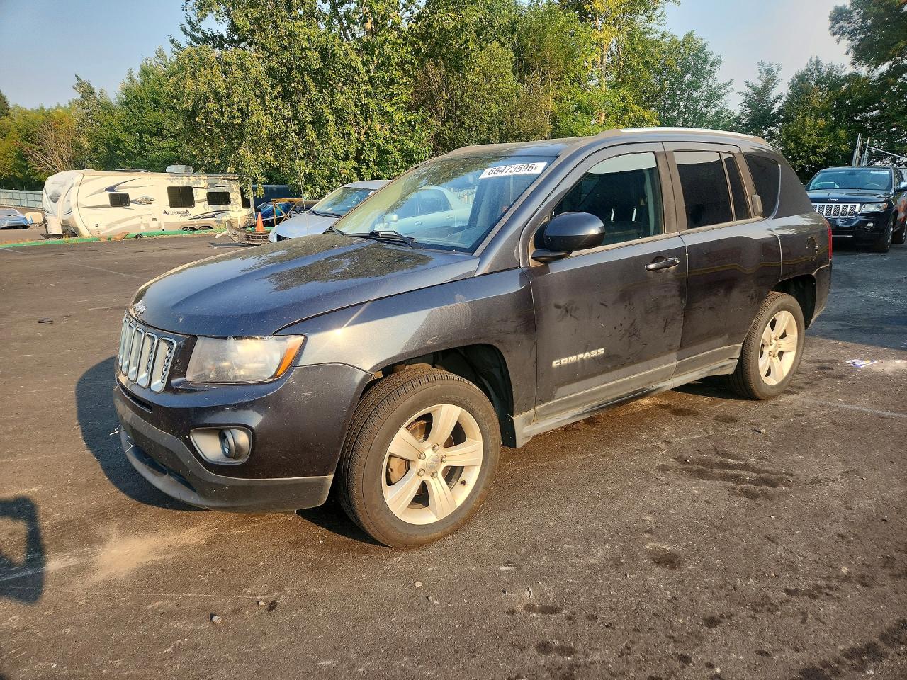2014 Jeep Compass Latitude Black vin: 1C4NJDEB2ED809598